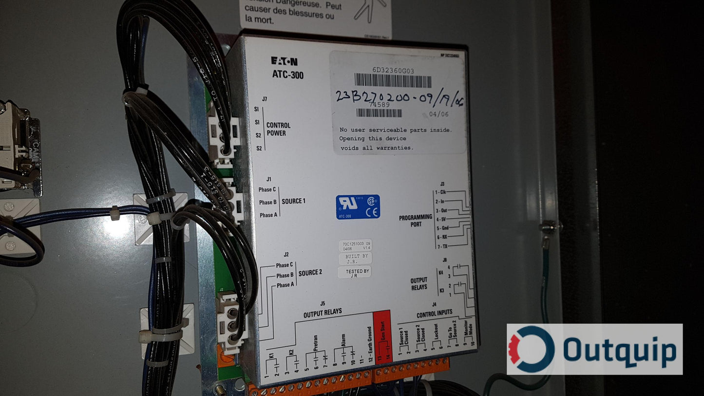 Cutler-Hammer
Transfer Switch
