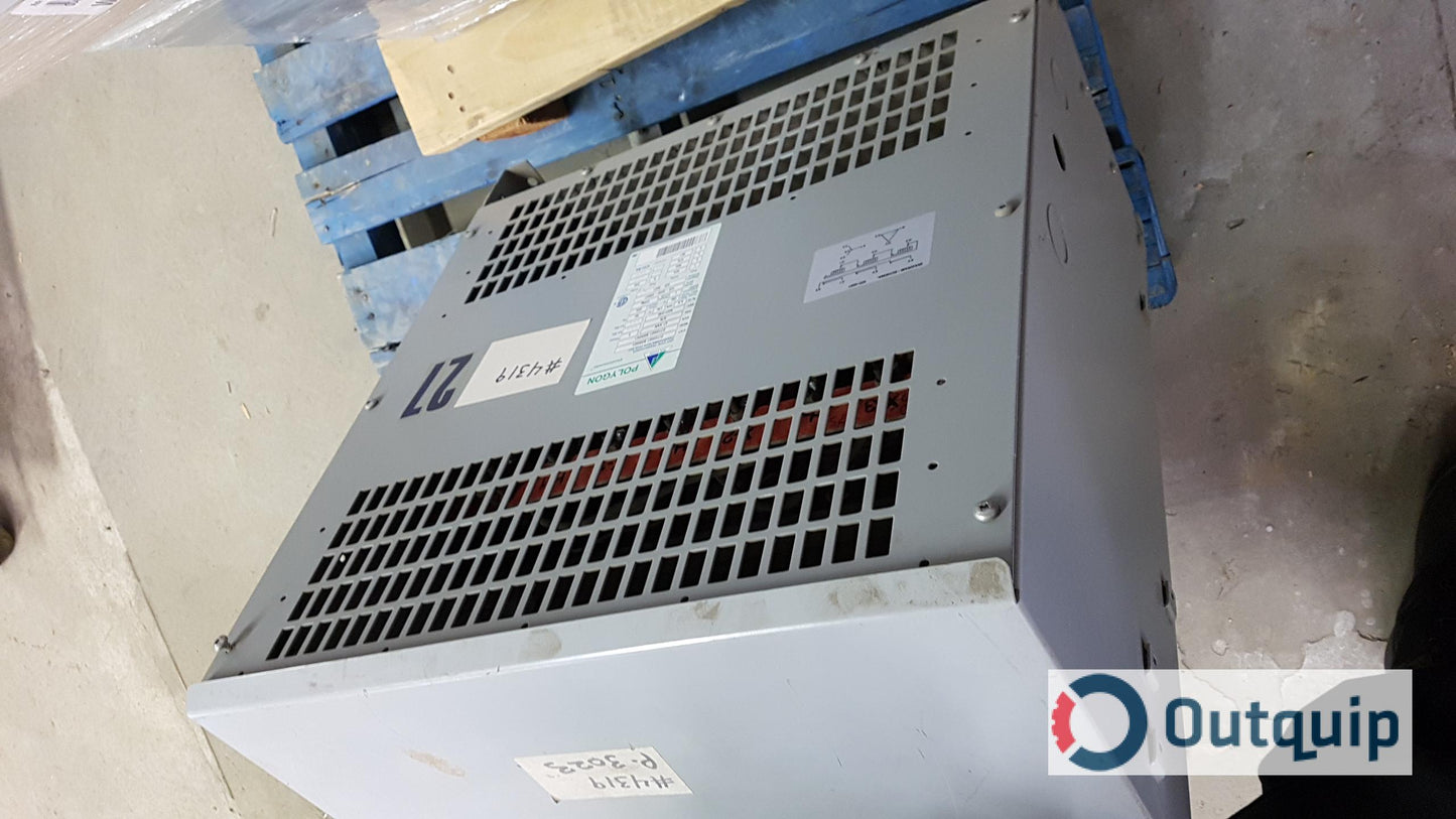 TRANSFORMER,POLYGON PART #PIT027UP,150 DEG C DELTA-WYE 575/420,27 KVA