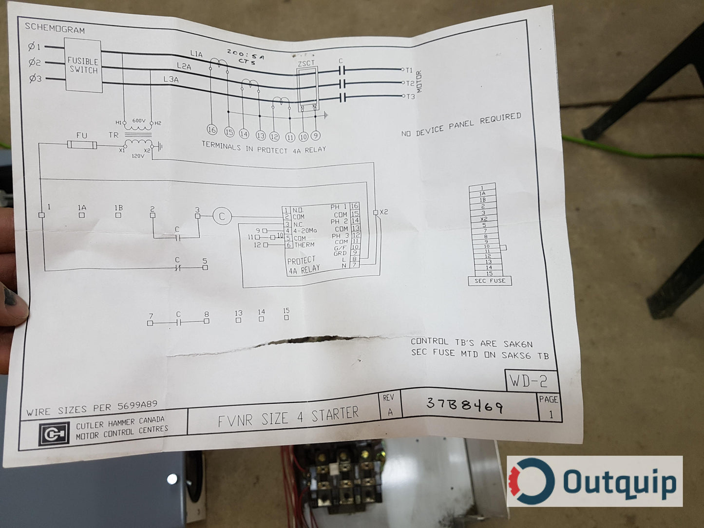 STARTER,ALLEN-BRADLEY SIZE 4 PLUG-IN UNIT PART #2112B-EDC- 6P-27E-901 FOR SCA2100MCC
