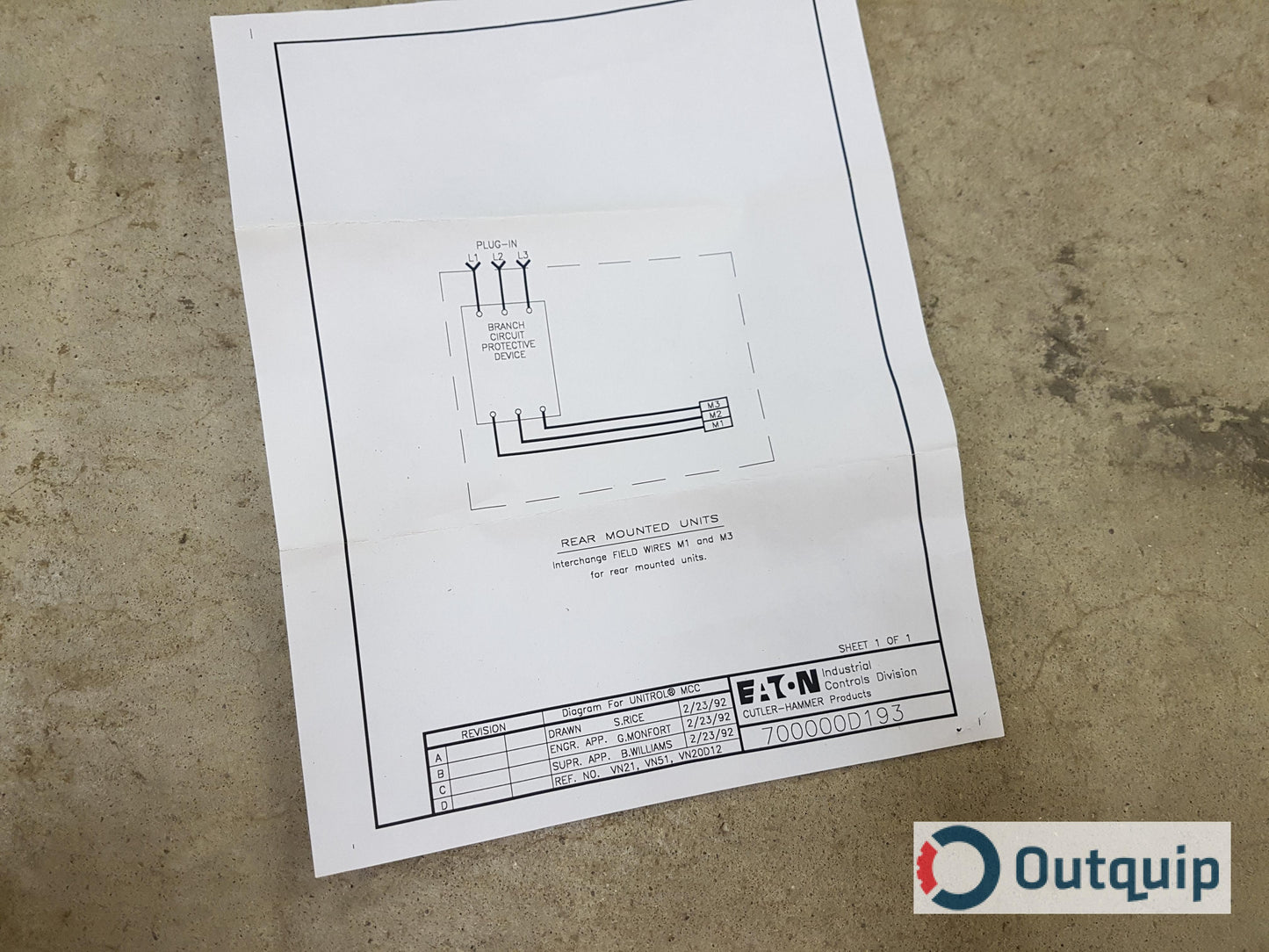 SWITCH,DISCONNECT 30 AMP C/W HRC FORM II CLASS C FUSE CLIPS DOOR & HARDWARE FOR CUTLER-HAMMER