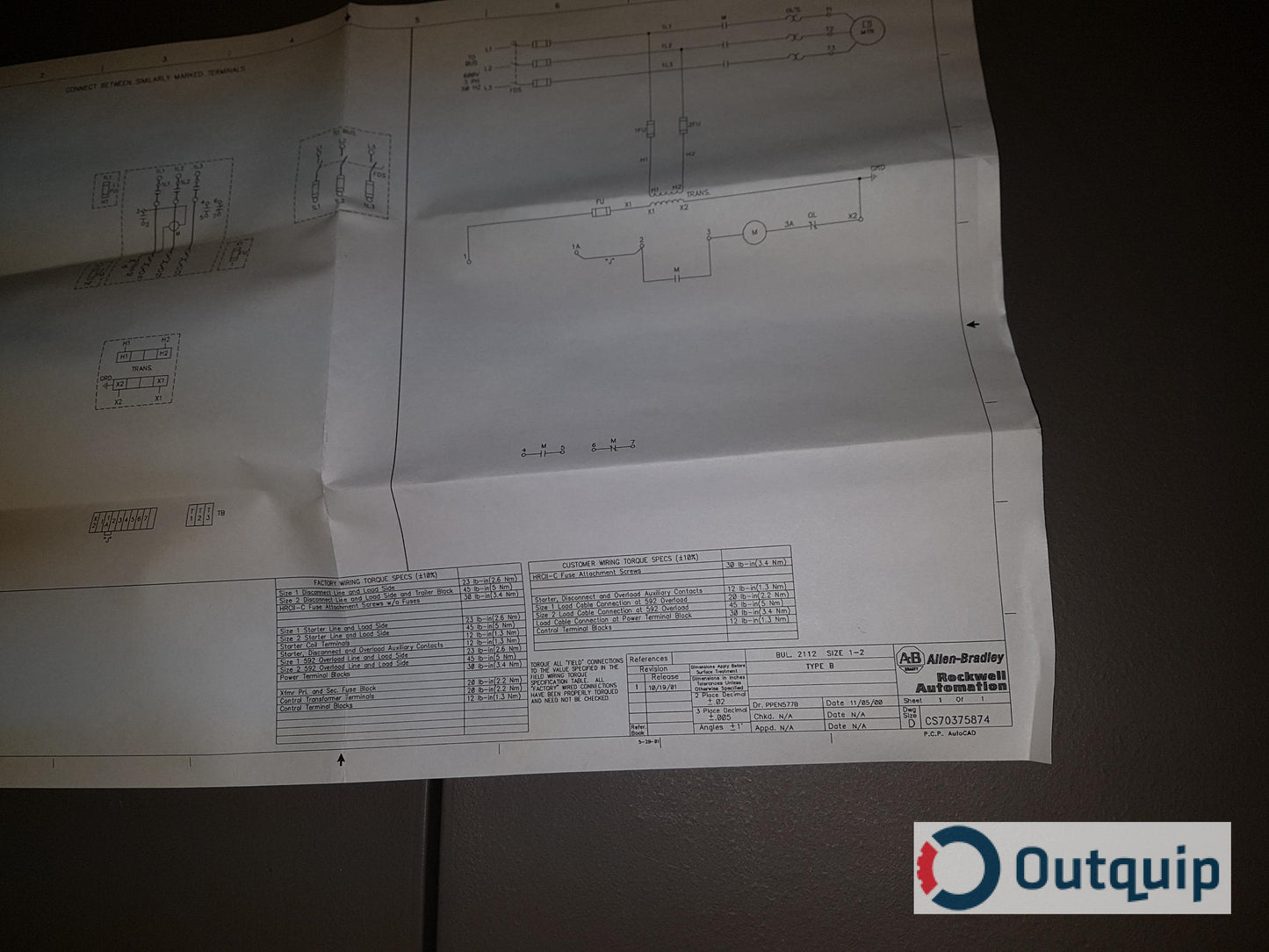 STARTER,ALLEN-BRADLEY SIZE 2 PLUG-IN UNIT PART #2112B-CBC- 6P-25E-901