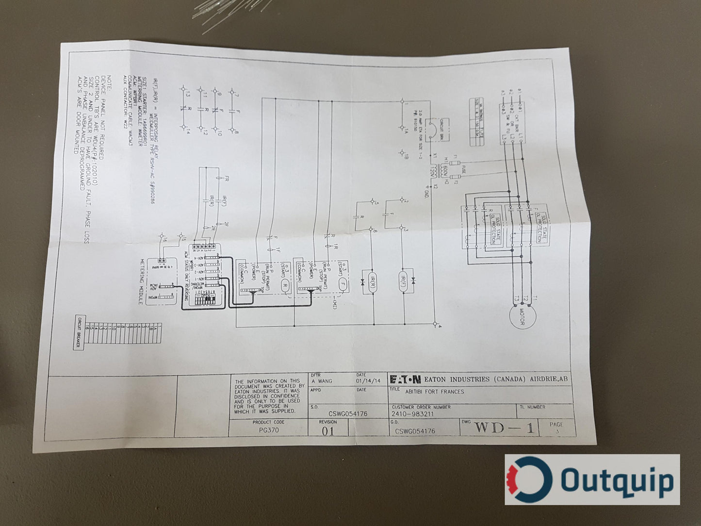STARTER,CUTLER-HAMMER FREEDOM 2100 SERIES SIZE 1 FVR REVERSING PART #E214CC1F