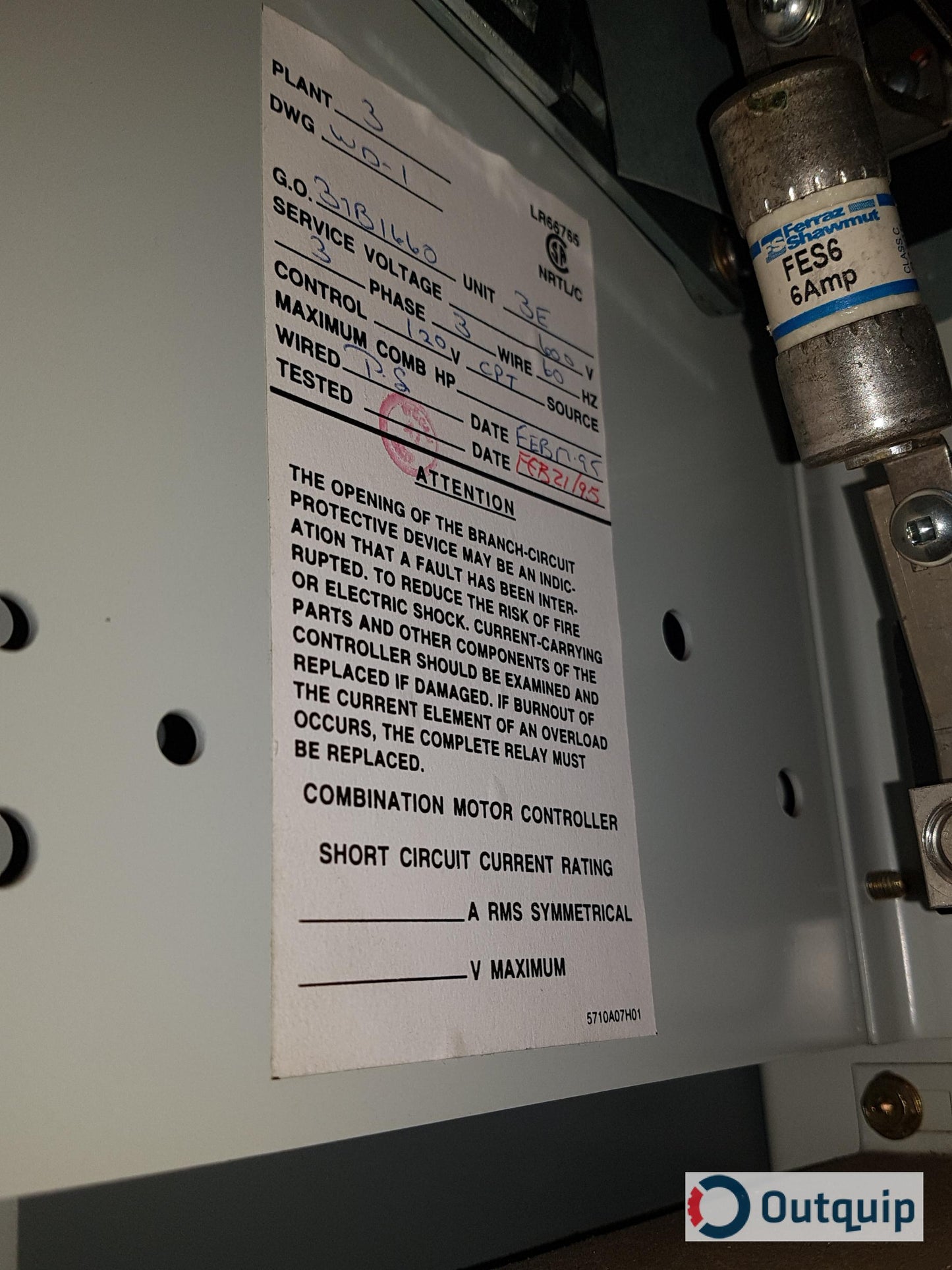 Cutler-Hammer WD-1 Starter