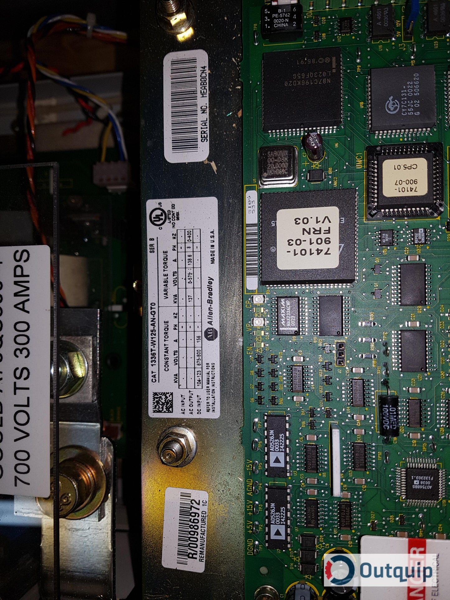 Allen-Bradley
CAT: 1336T-W125-AN-GT0 SER B
700V 300A