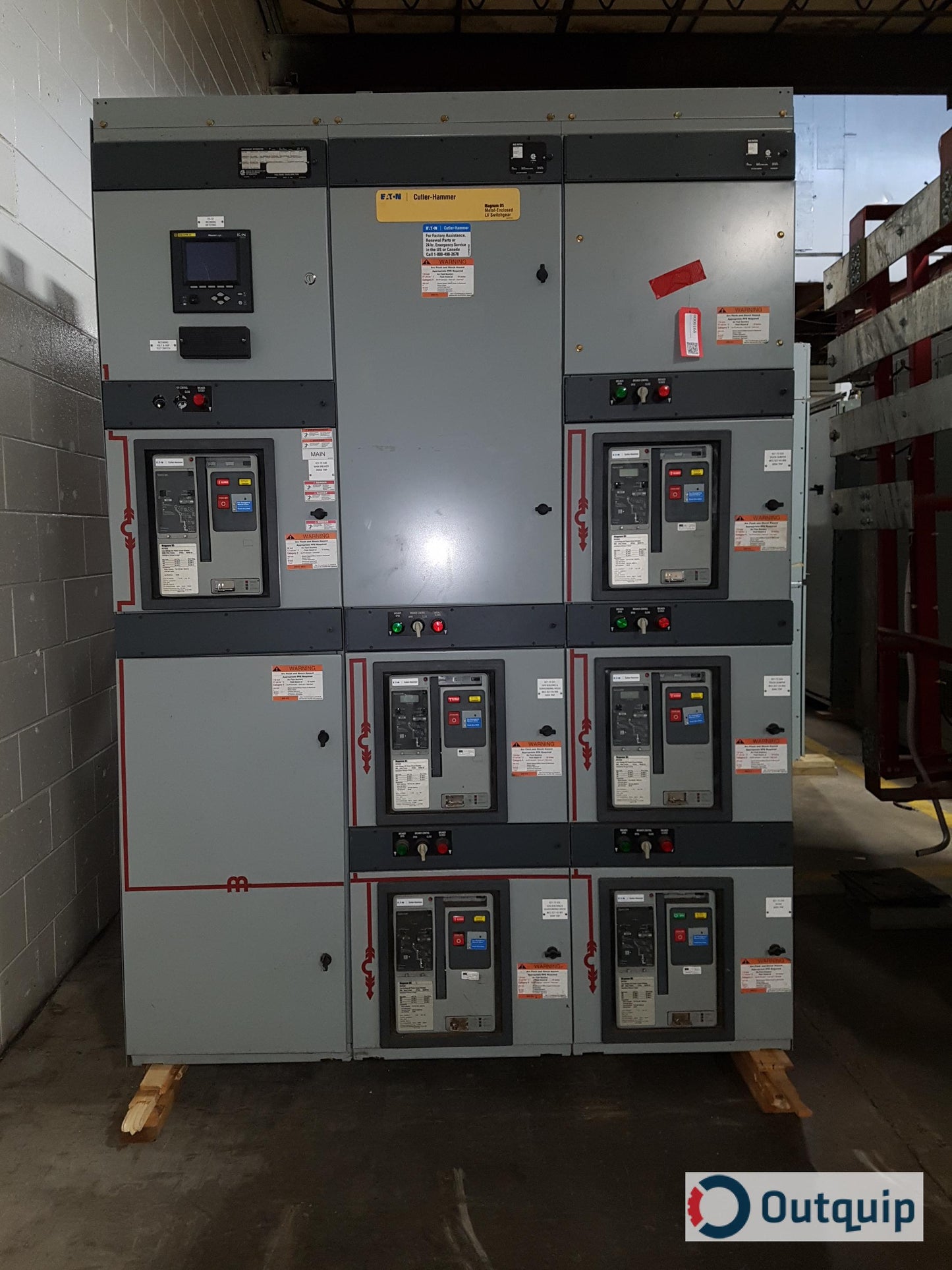Cutler-Hammer Magnum DS Metal Enclosed LV Switchgear
W/ 1 X Digitrip 520 Magnum DS MDS630 (3000A TRIP)
AND 5 X Digitrip 520M Magnum DS MDS608 (600A TRIP)
AND 1 X Square D PowerLogic ION 7550