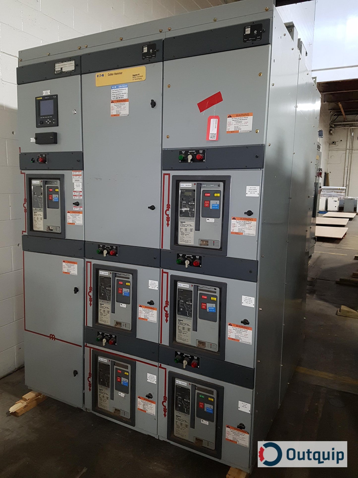 Cutler-Hammer Magnum DS Metal Enclosed LV Switchgear
W/ 1 X Digitrip 520 Magnum DS MDS630 (3000A TRIP)
AND 5 X Digitrip 520M Magnum DS MDS608 (600A TRIP)
AND 1 X Square D PowerLogic ION 7550