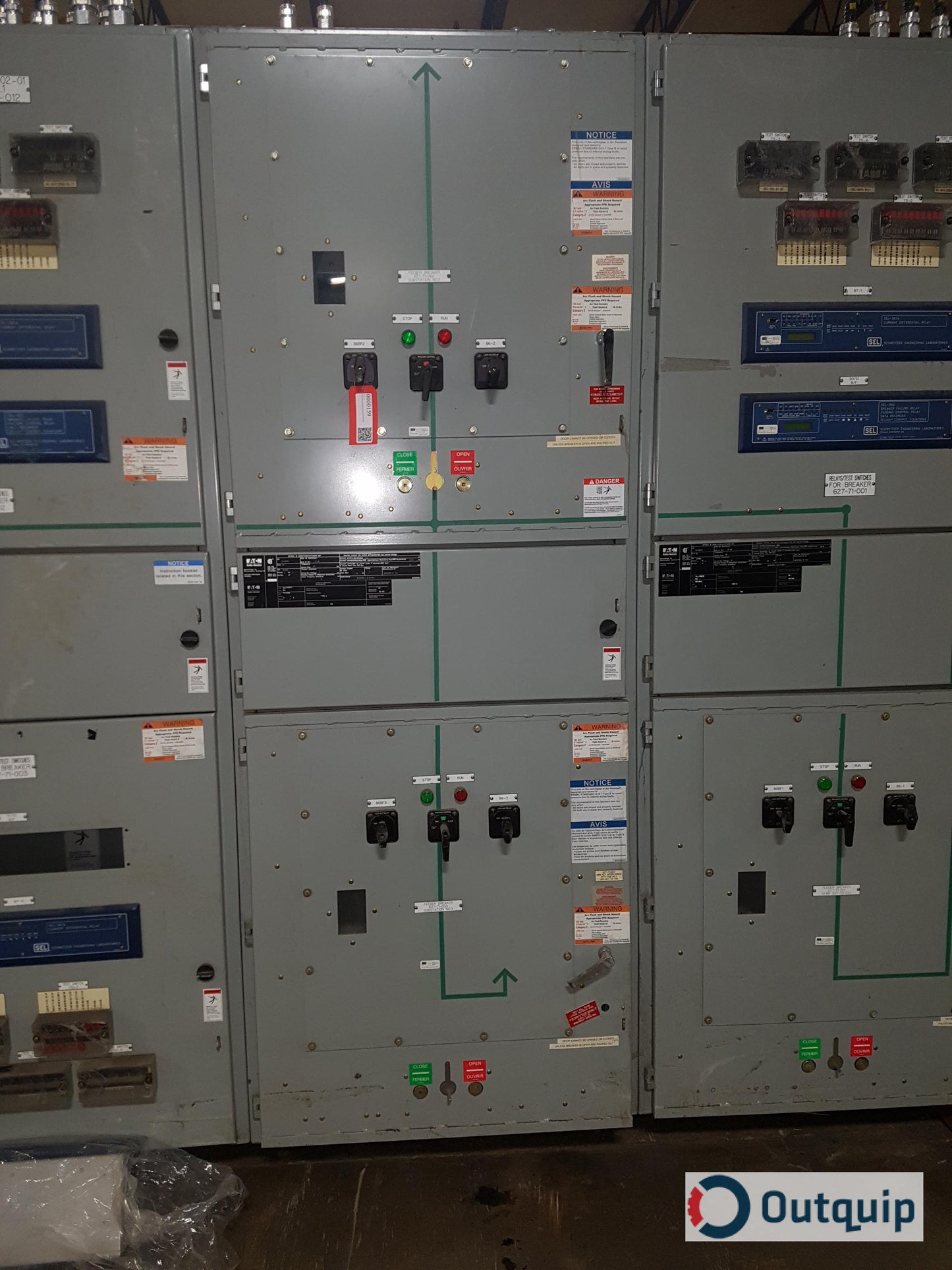 Cutler-Hammer VacClad-WSwitchgear Assembly 3 Cabinets