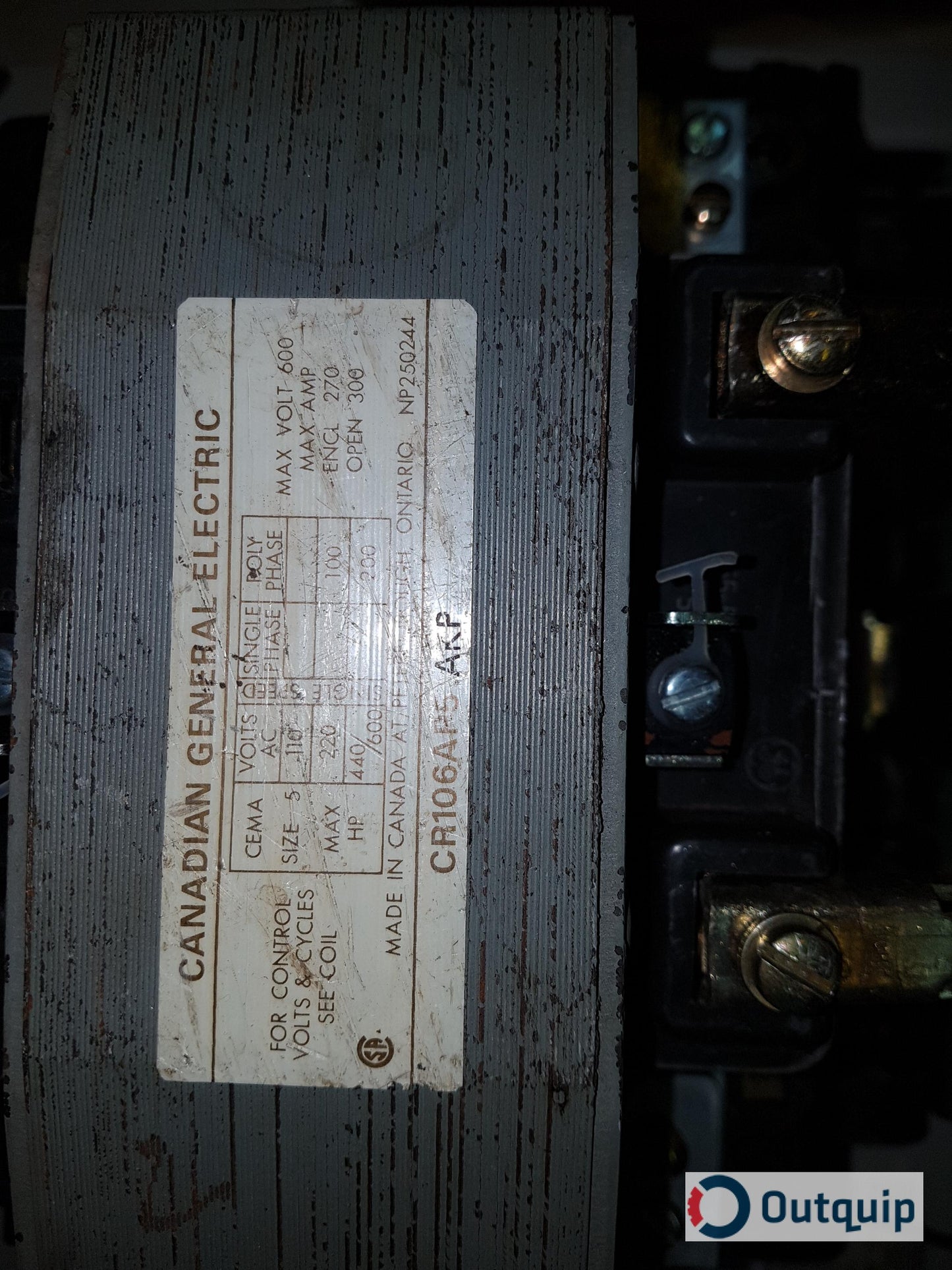 STARTER, CGE FVNR COMBINATION SIZE 5 FUSIBLE TYPE HRC II FUSING CONTACTOR