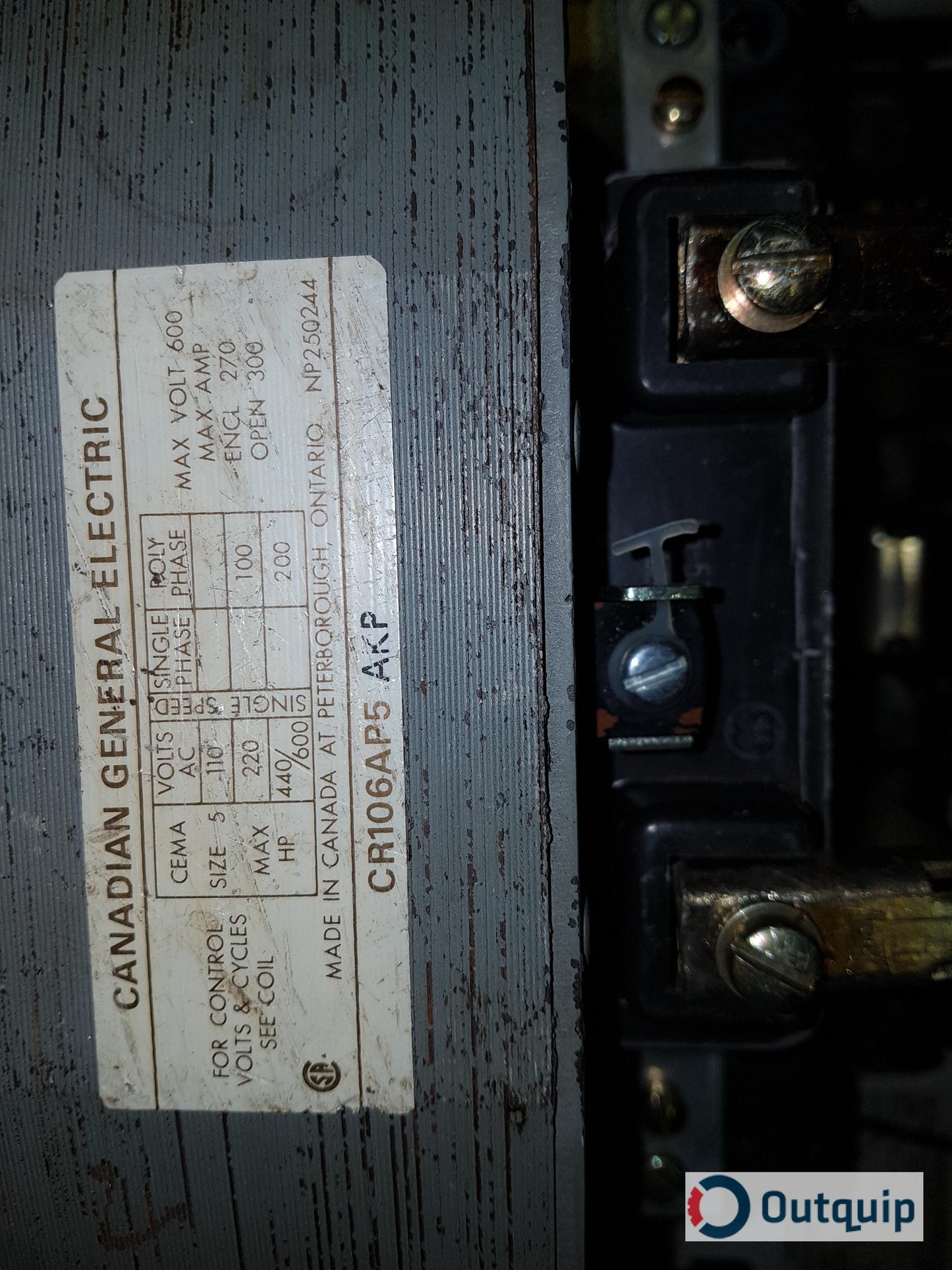 STARTER, CGE FVNR COMBINATION SIZE 5 FUSIBLE TYPE HRC II FUSING CONTACTOR