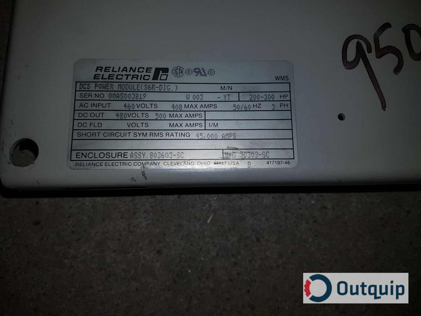 POWER BOX, RELIANCE #803603-SC