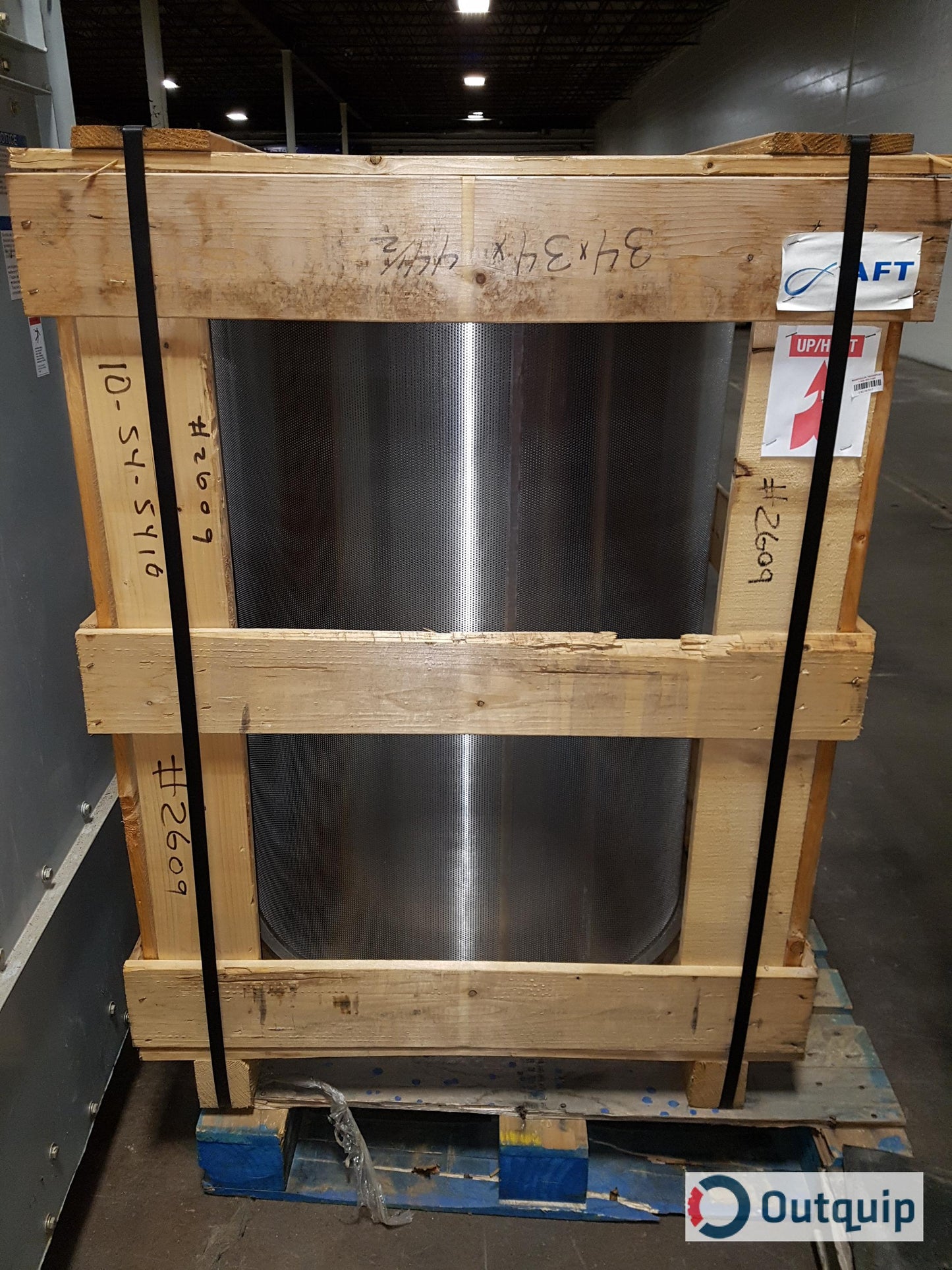 SCREEN, PROFILE PSV 2600 P1 BASKET .060" (1.5MM) HOLE C/W HARD CHROME , OPEN AREA 16.3%