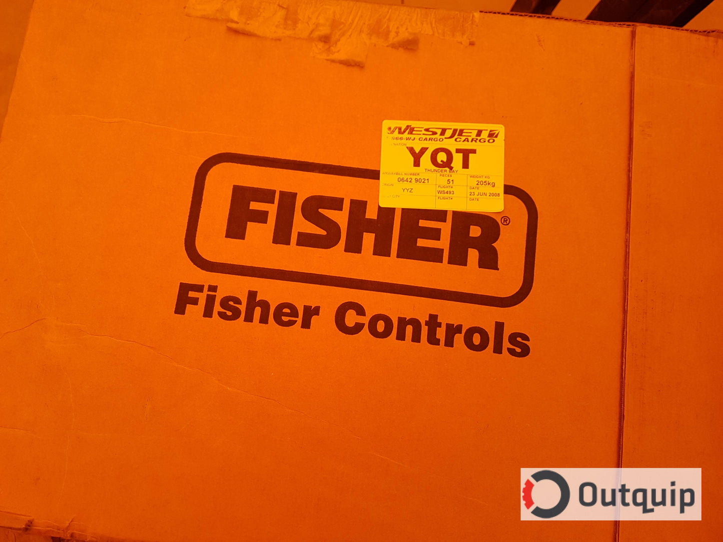 VALVE, CONTROL 8" FISHER 300# 667-70 MO-EWD C/W 3580 POSITIONER & SIDE MOUNTED HAND