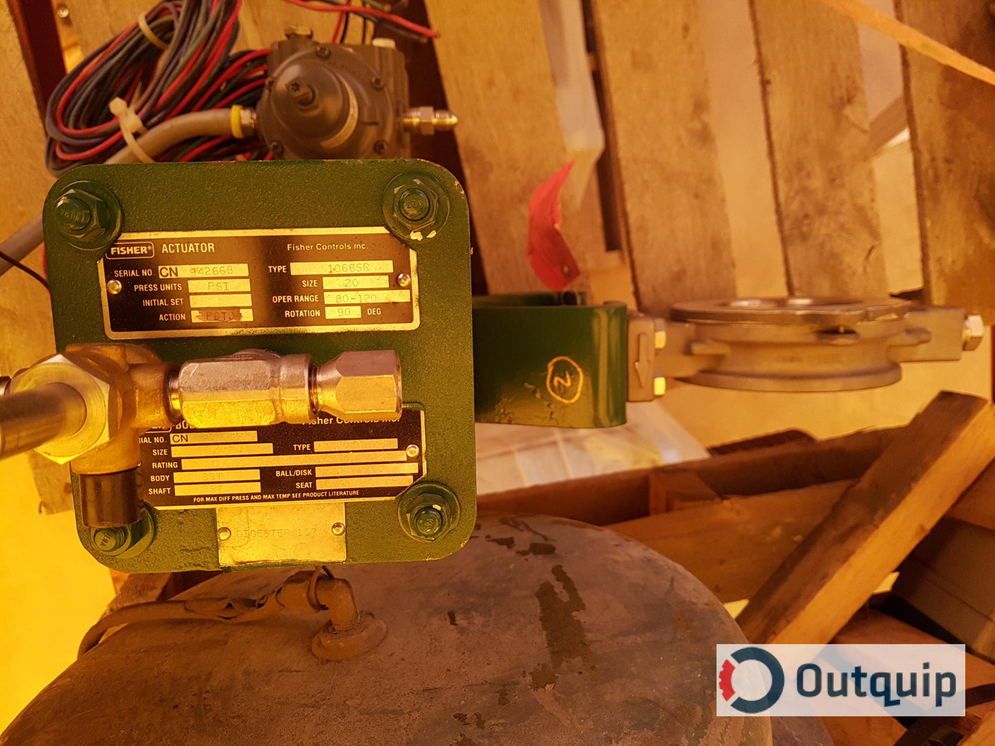 Fisher Actuator:
Type: 1066SR
Size: 20
Fisher Body:
Type: 8550
Size: 4"
Rating: CL150