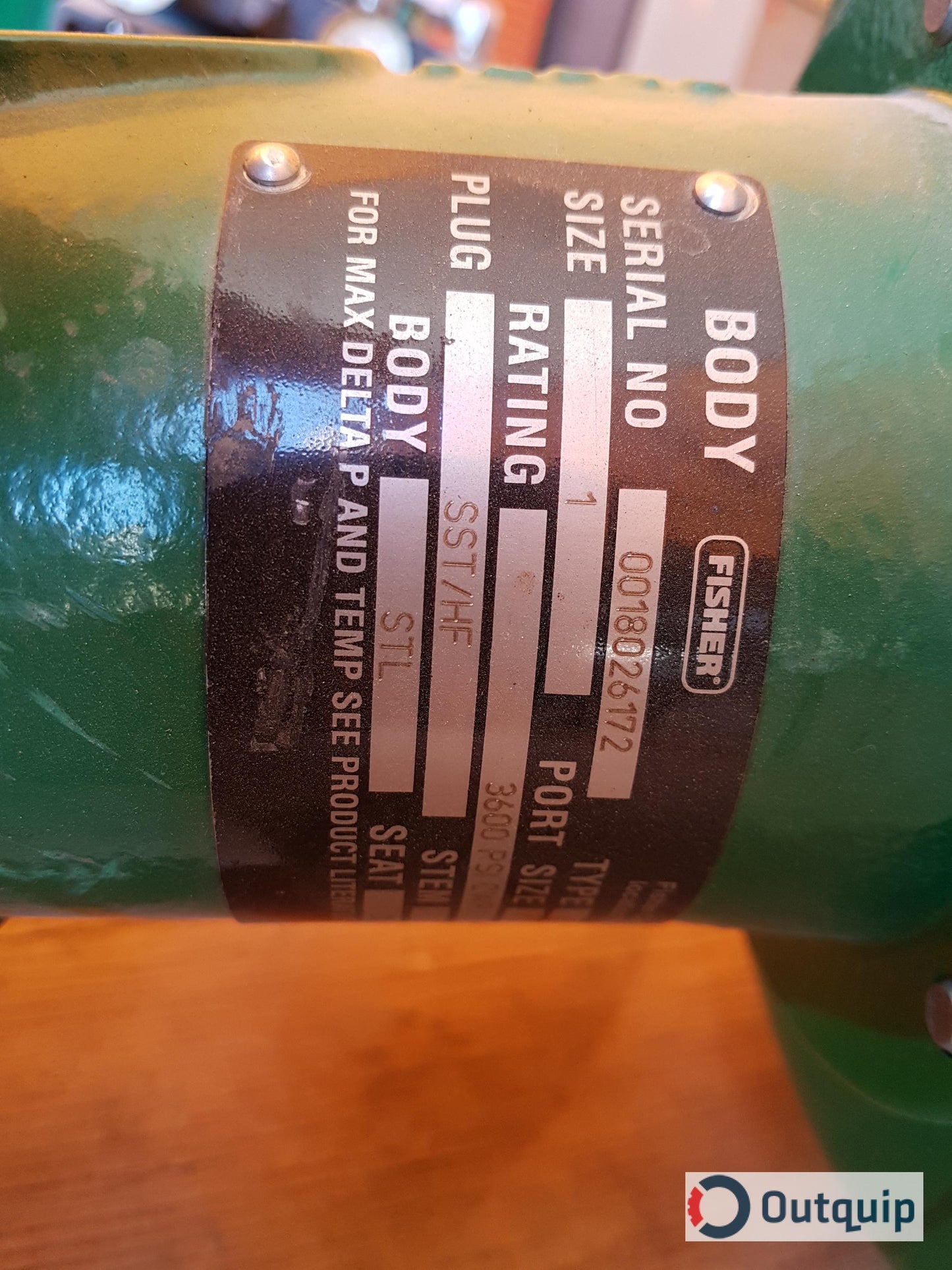 VALVE, 1" FISHER, ED BODY SIZE 30, 657 TYPE DVC 5010 *FOR FF7 PM STEAM & CONDENSATE
