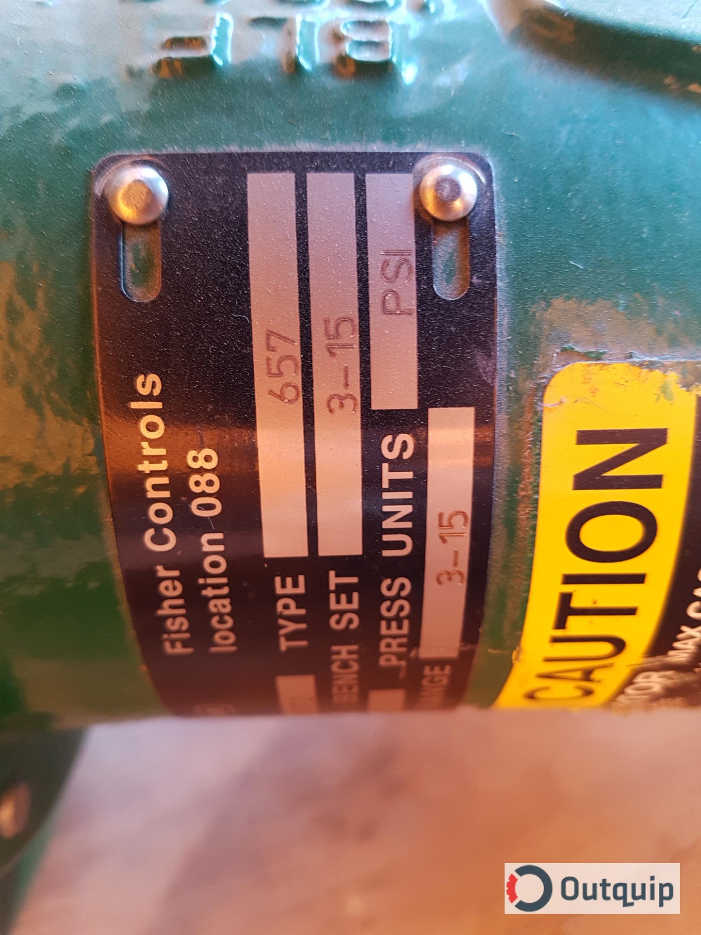 VALVE, 1" FISHER, ED BODY SIZE 30, 657 TYPE DVC 5010 *FOR FF7 PM STEAM & CONDENSATE