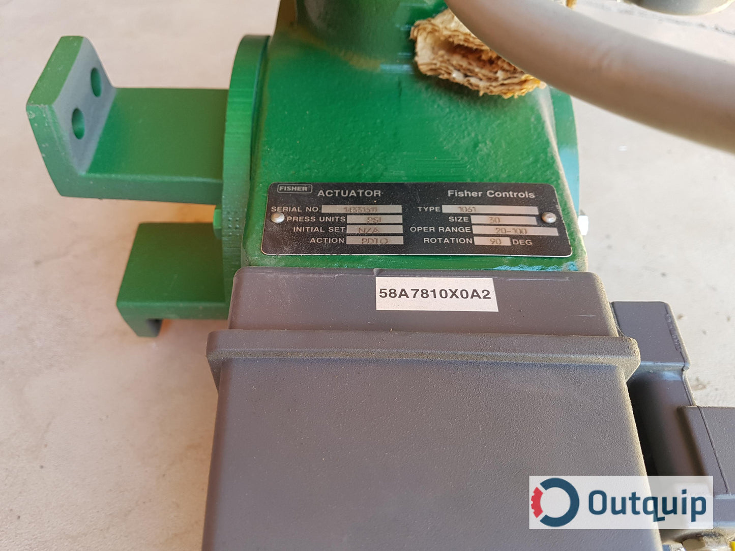 Fisher Actuator:
Type: 1061
Size: 30