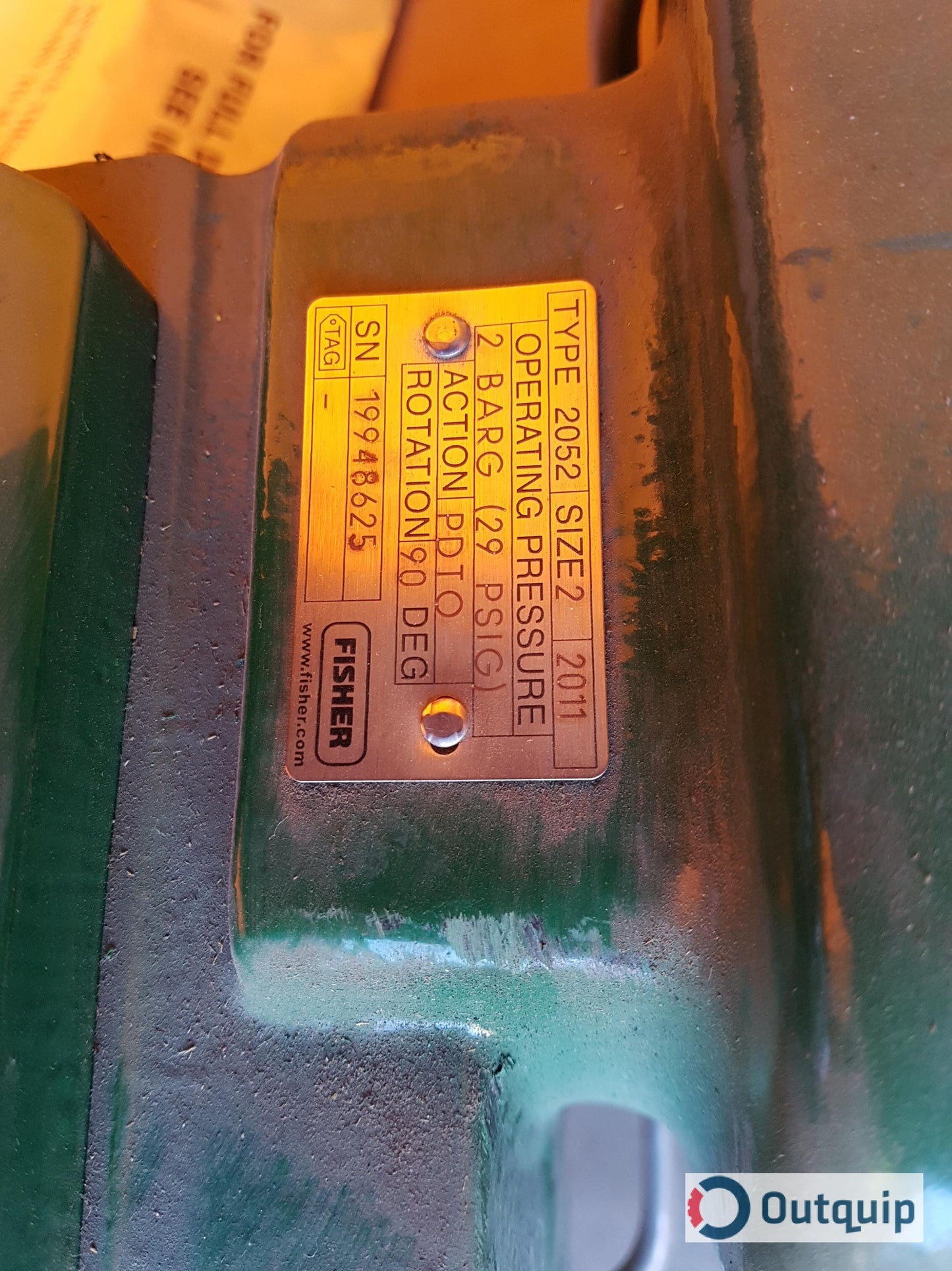 DIAPHRAGM, ACTUATOR 1052/40 C/W 3610J POSITIONER 3-15# FOR 4" #8550 & 3" V100