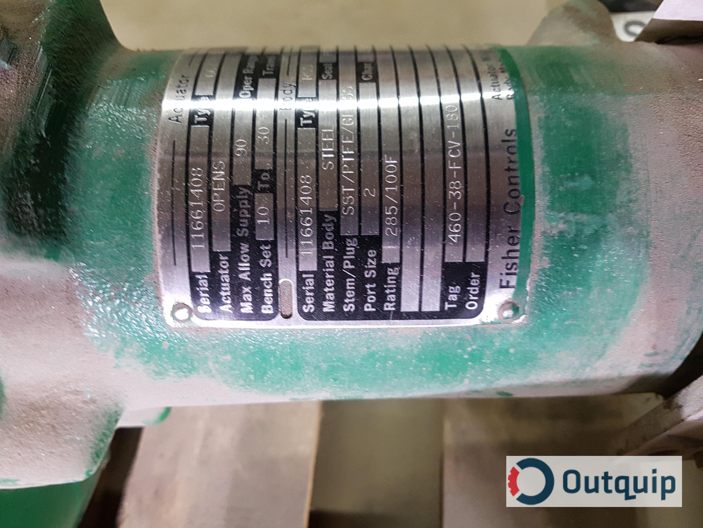 VALVE,FISHER 2" MODEL #RSS-667 -3582G-67AFR (REPAIRABLE - R. WESTOVER) *FOR CLO2