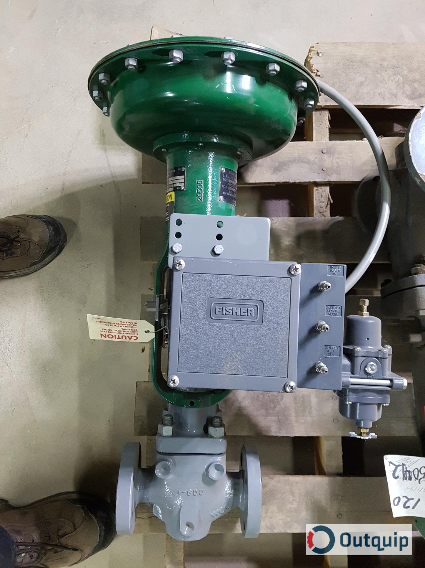 Fisher Actuator:
Type 657
Size: 34
Travel: 3/4
Bench Set: 3-11
Fisher Body:
Size: 1"
Type: ED
Rating: CL600/1500 CWP PSI