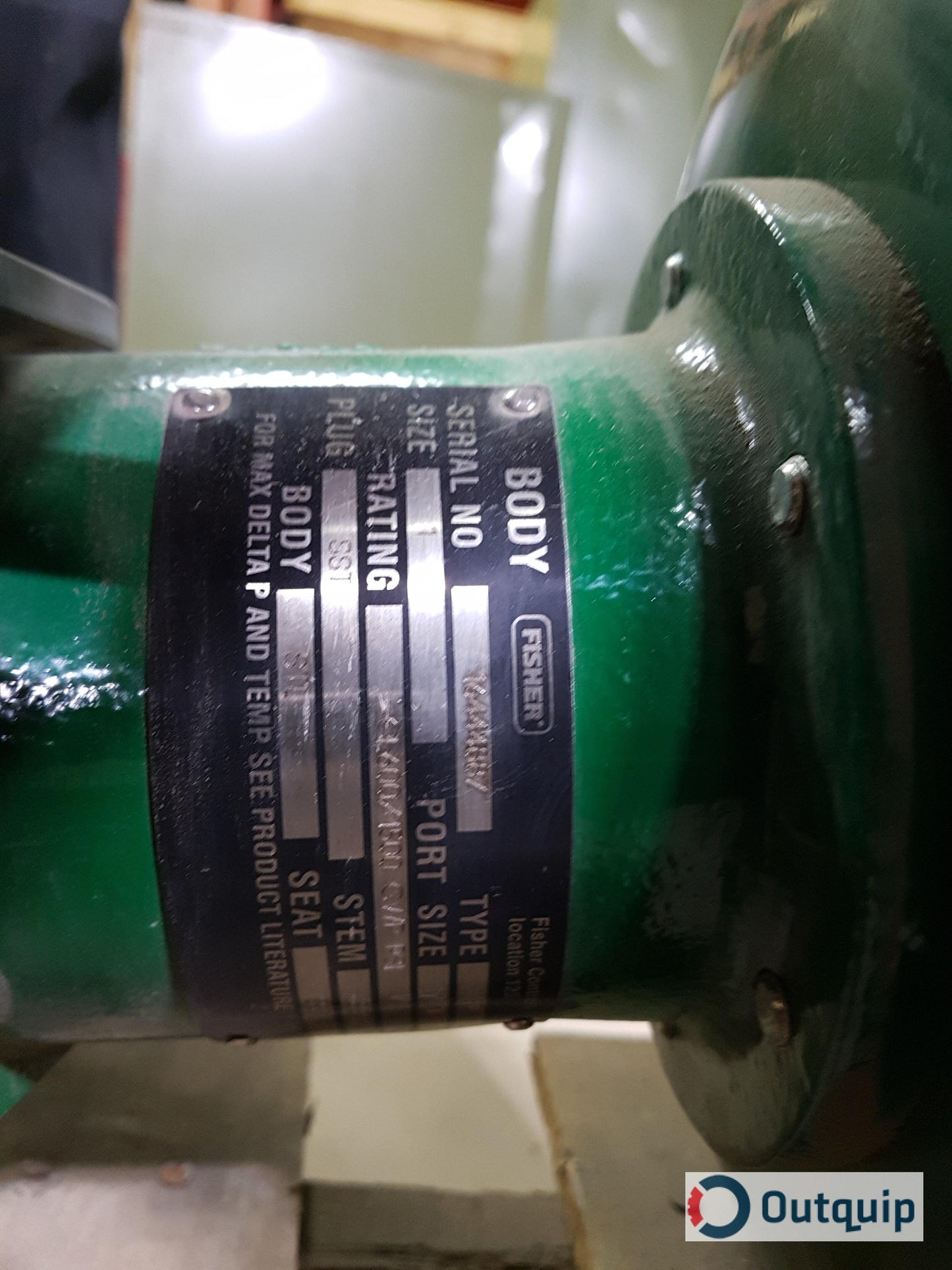 Fisher Actuator:
Type 657
Size: 34
Travel: 3/4
Bench Set: 3-11
Fisher Body:
Size: 1"
Type: ED
Rating: CL600/1500 CWP PSI