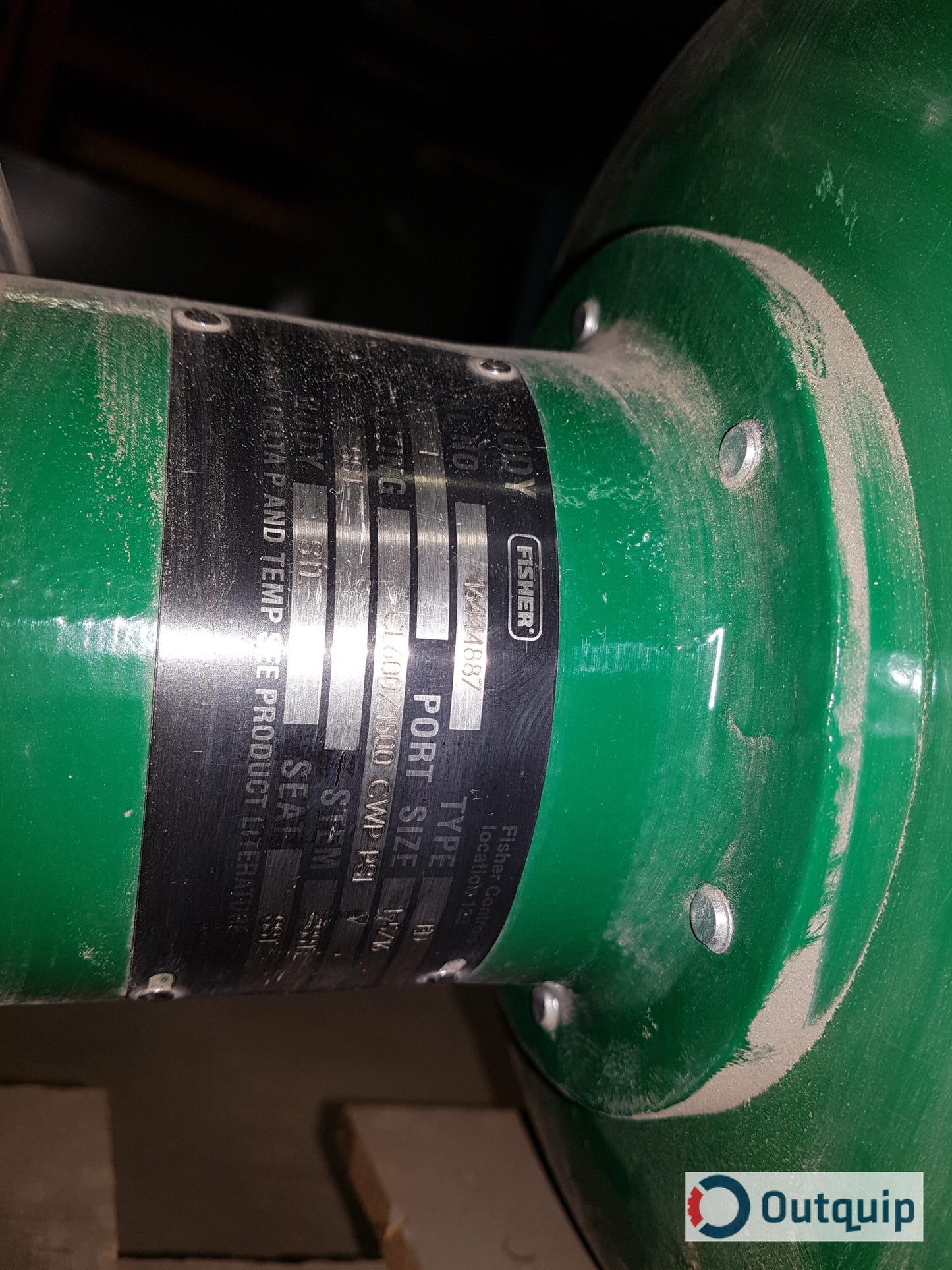 Fisher Actuator:
Type 657
Size: 34
Travel: 3/4
Bench Set: 3-11
Fisher Body:
Size: 1"
Type: ED
Rating: CL600/1500 CWP PSI
