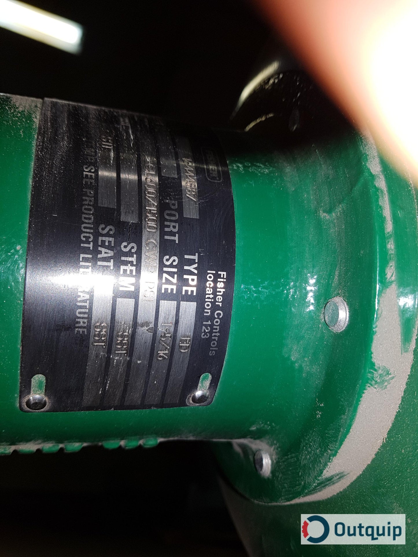 Fisher Actuator:
Type 657
Size: 34
Travel: 3/4
Bench Set: 3-11
Fisher Body:
Size: 1"
Type: ED
Rating: CL600/1500 CWP PSI