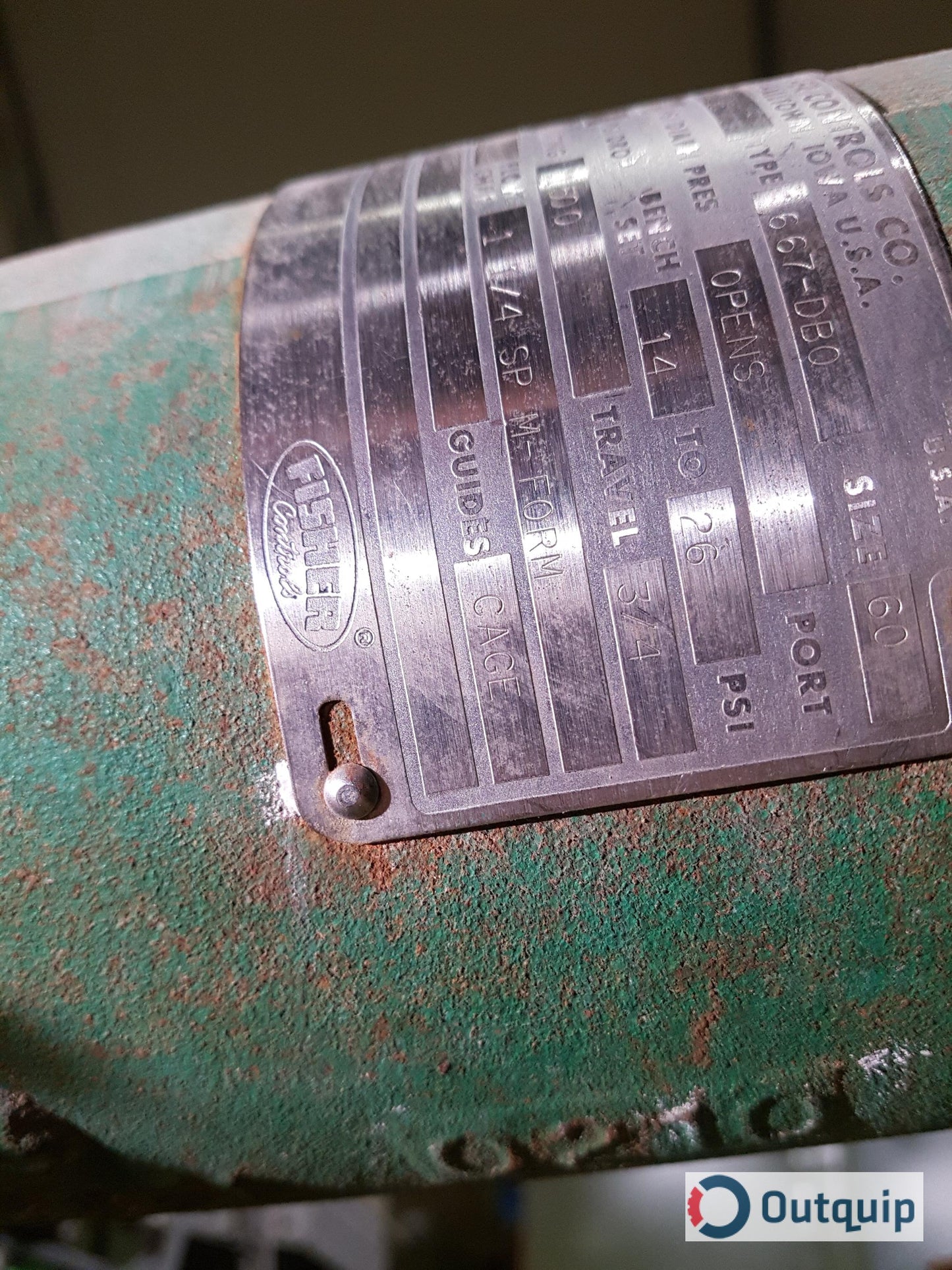 VALVE,CONTROL FISHER 667 DBQ 2" CHROME MOLY STEEL 1500# RF FLANGED CONNECTION ACTUATOR