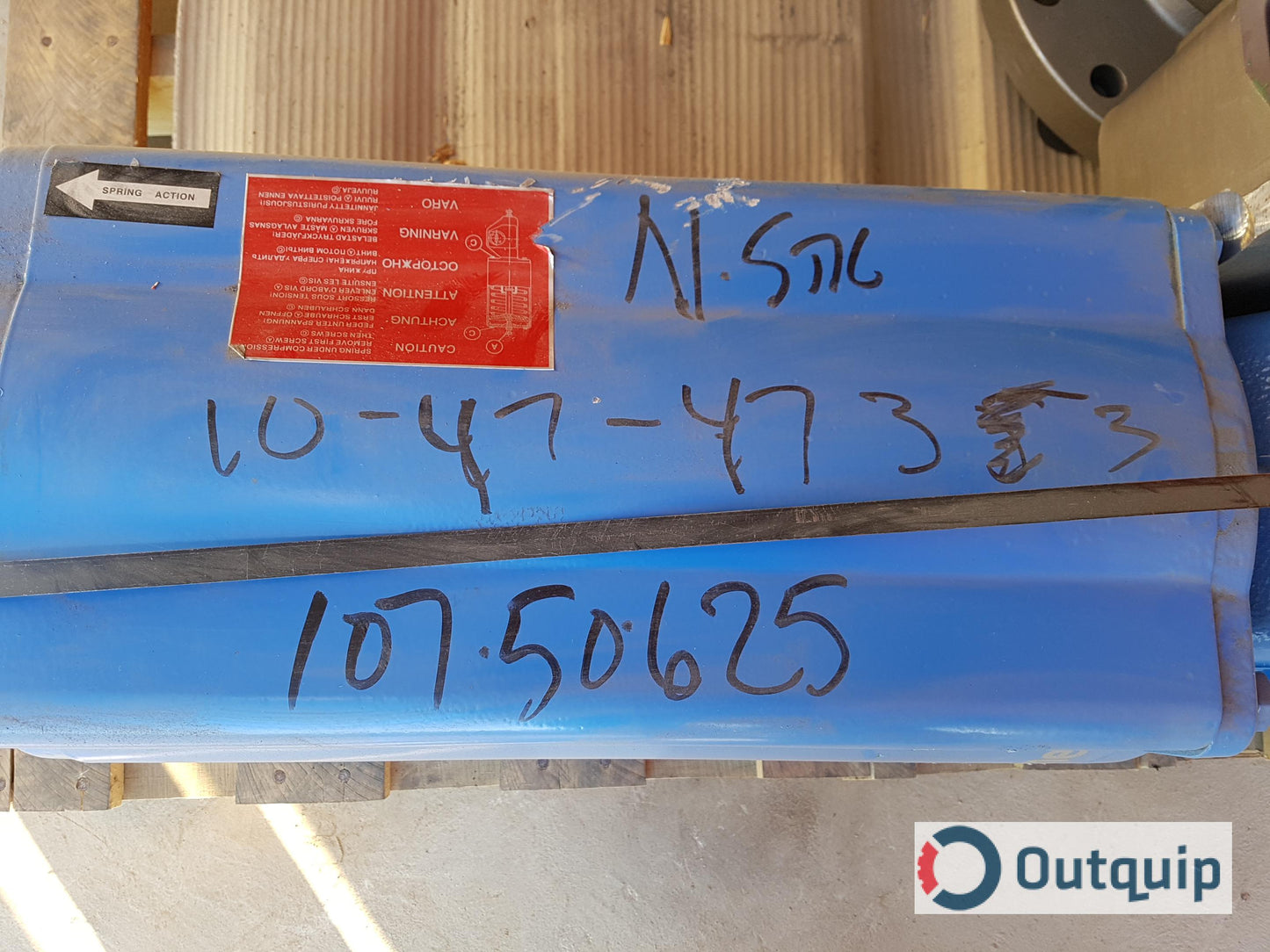 VALVE, 6" METSO MODEL 730S313700WT, ONE PIECE BODY RATED TO 500 DEG F C/W 300#