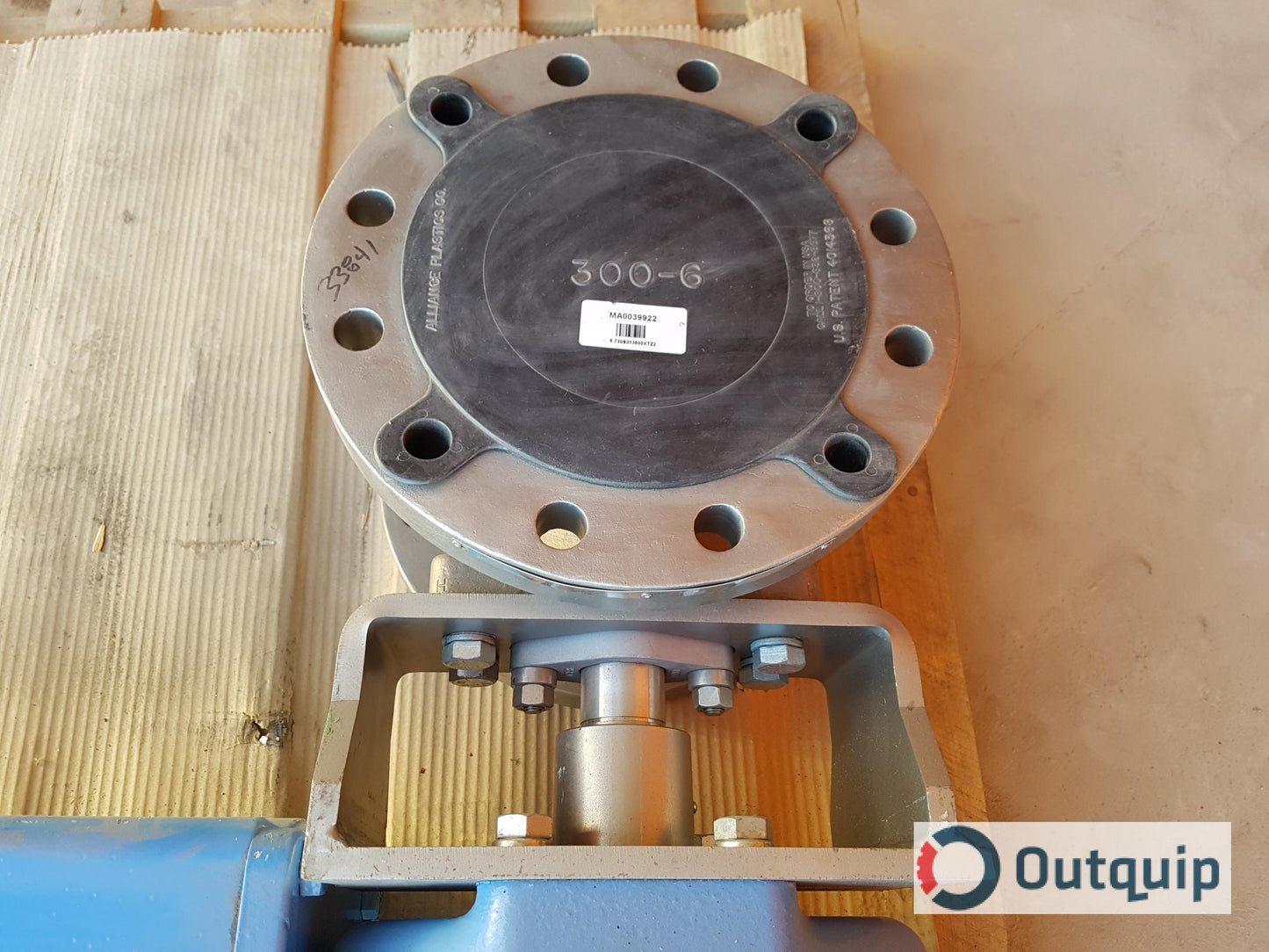 VALVE, 6" METSO MODEL 730S313700WT, ONE PIECE BODY RATED TO 500 DEG F C/W 300#