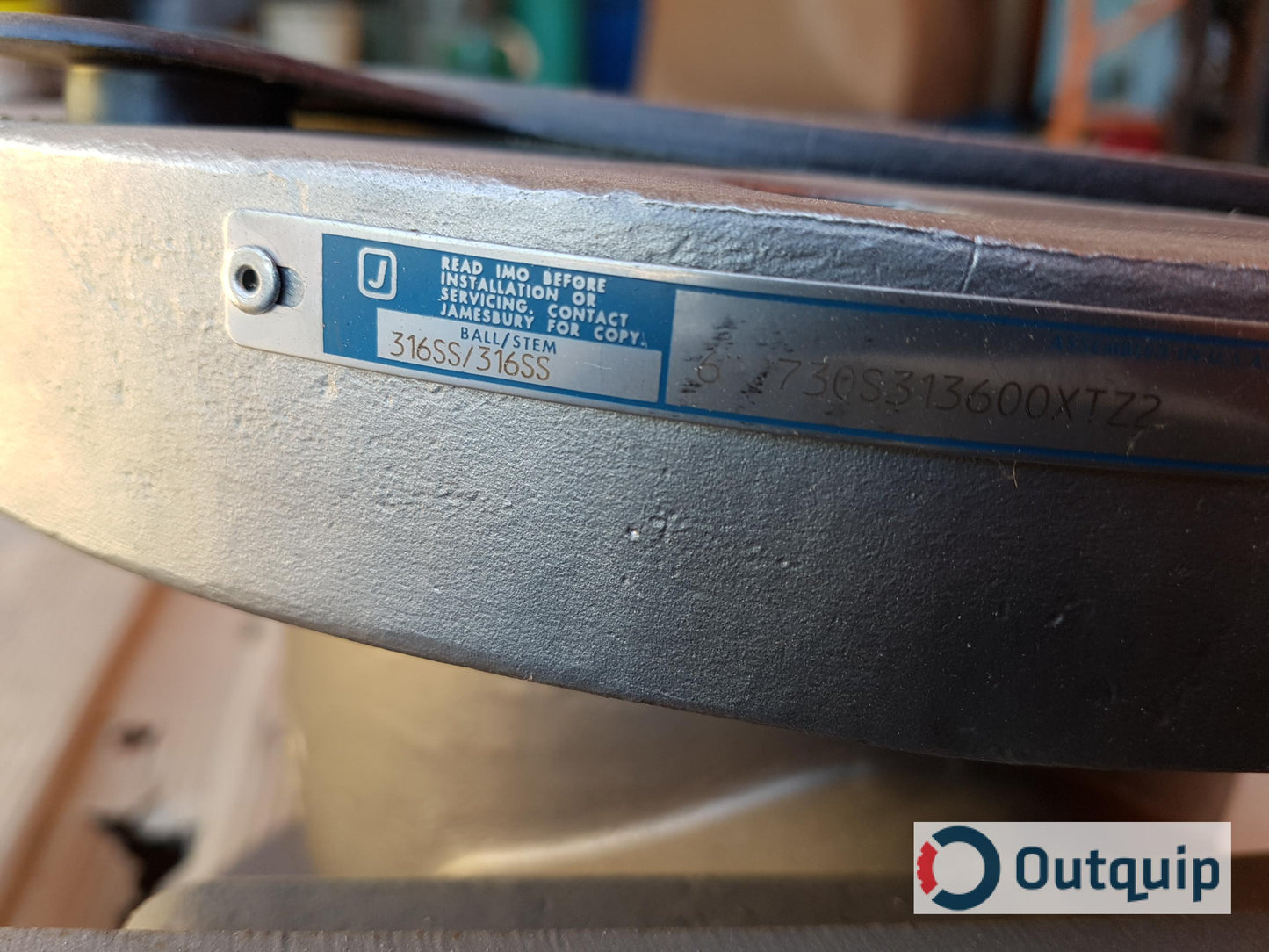 VALVE, 6" METSO MODEL 730S313700WT, ONE PIECE BODY RATED TO 500 DEG F C/W 300#