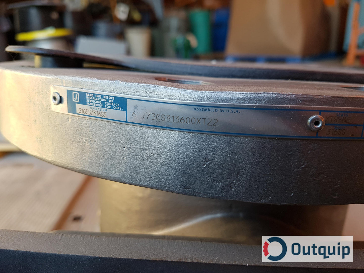 VALVE, 6" METSO MODEL 730S313700WT, ONE PIECE BODY RATED TO 500 DEG F C/W 300#