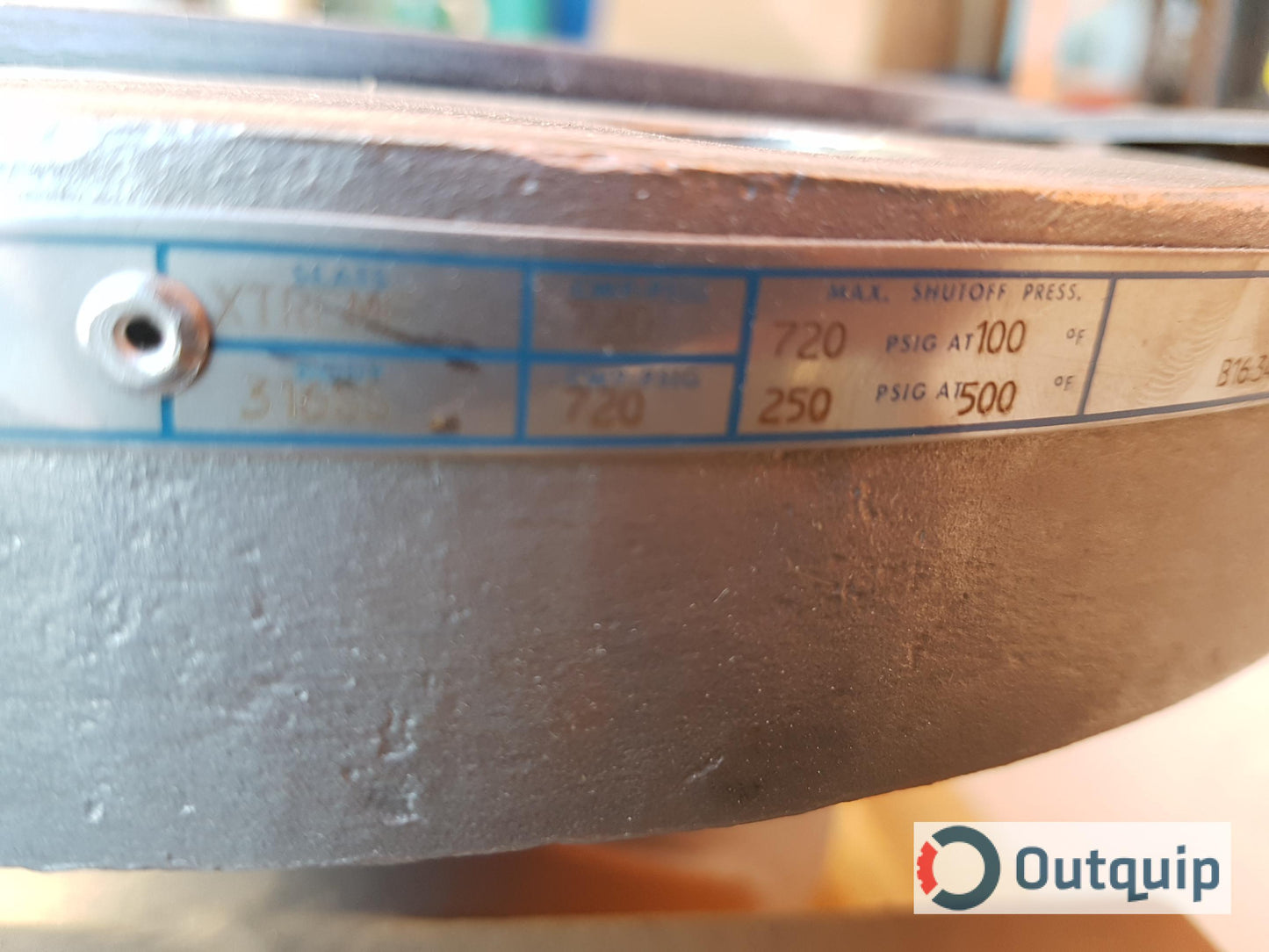 VALVE, 6" METSO MODEL 730S313700WT, ONE PIECE BODY RATED TO 500 DEG F C/W 300#