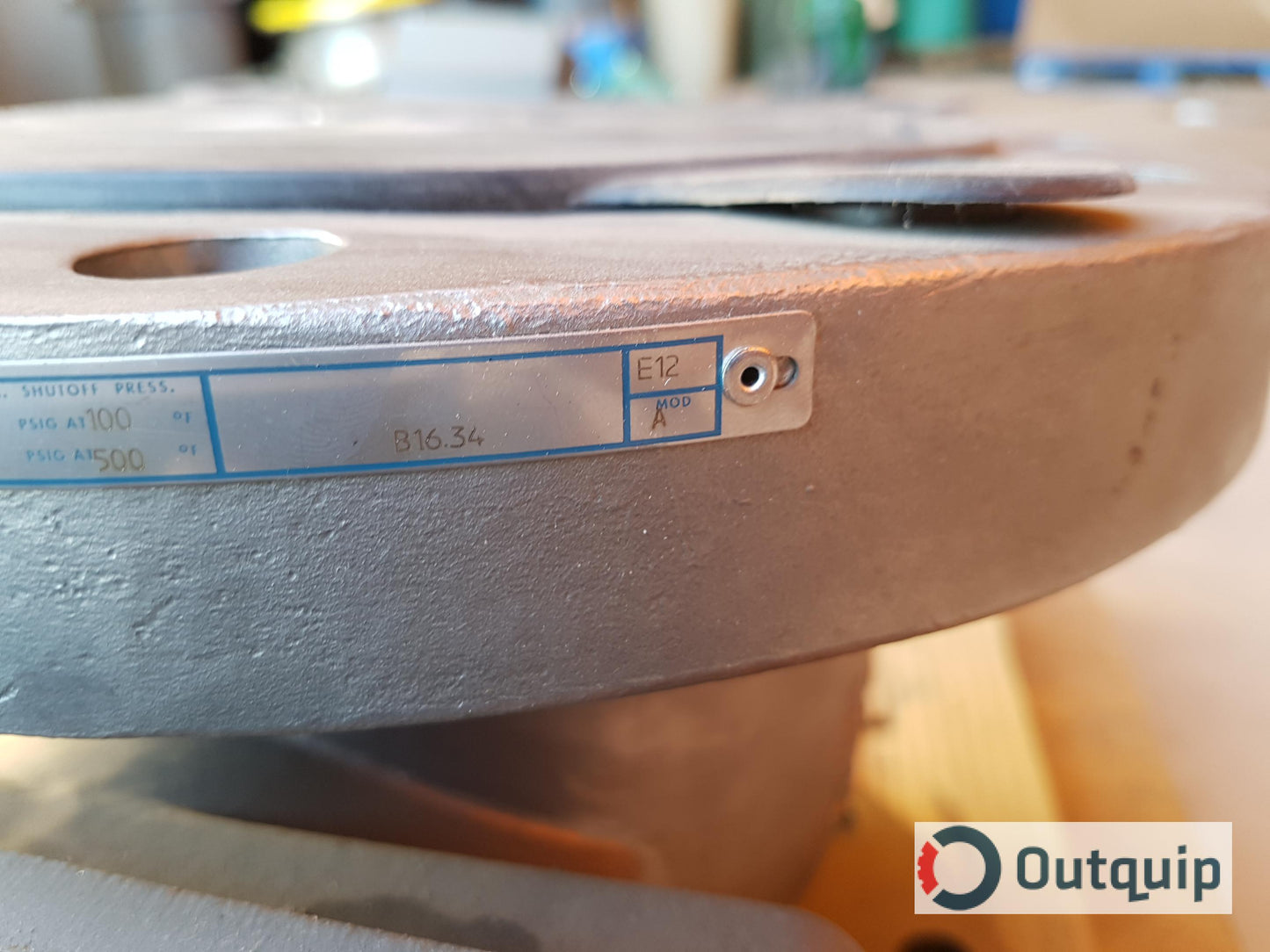 VALVE, 6" METSO MODEL 730S313700WT, ONE PIECE BODY RATED TO 500 DEG F C/W 300#