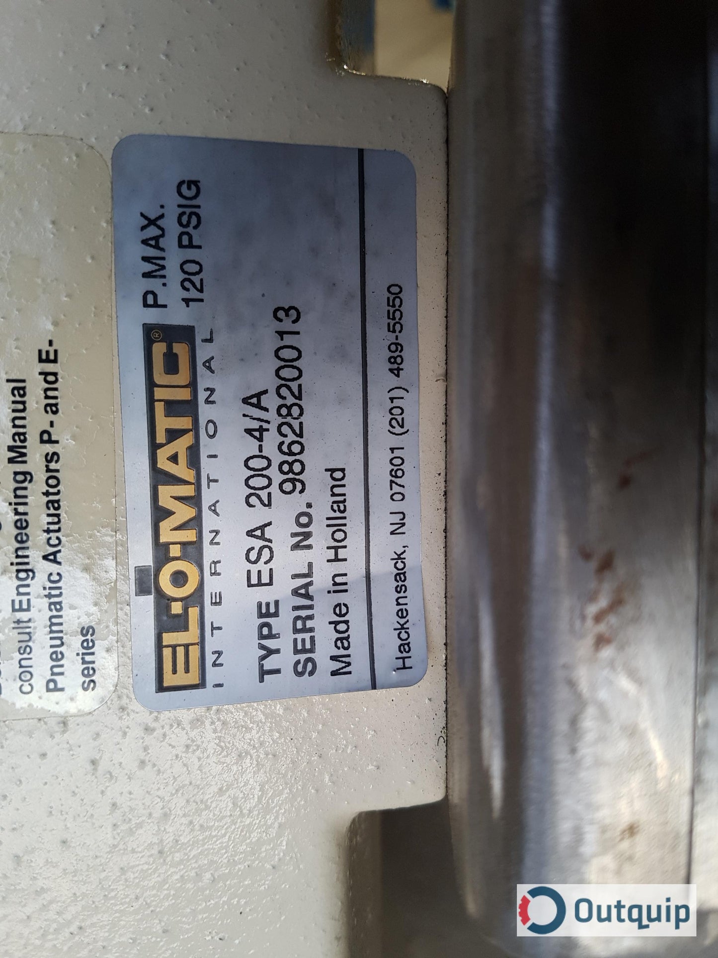 VALVE, VELAN 2" SB150 ELOMATIC 1035-GO-ASCO-67AFR *FOR TRS ODOUR REDUCTION