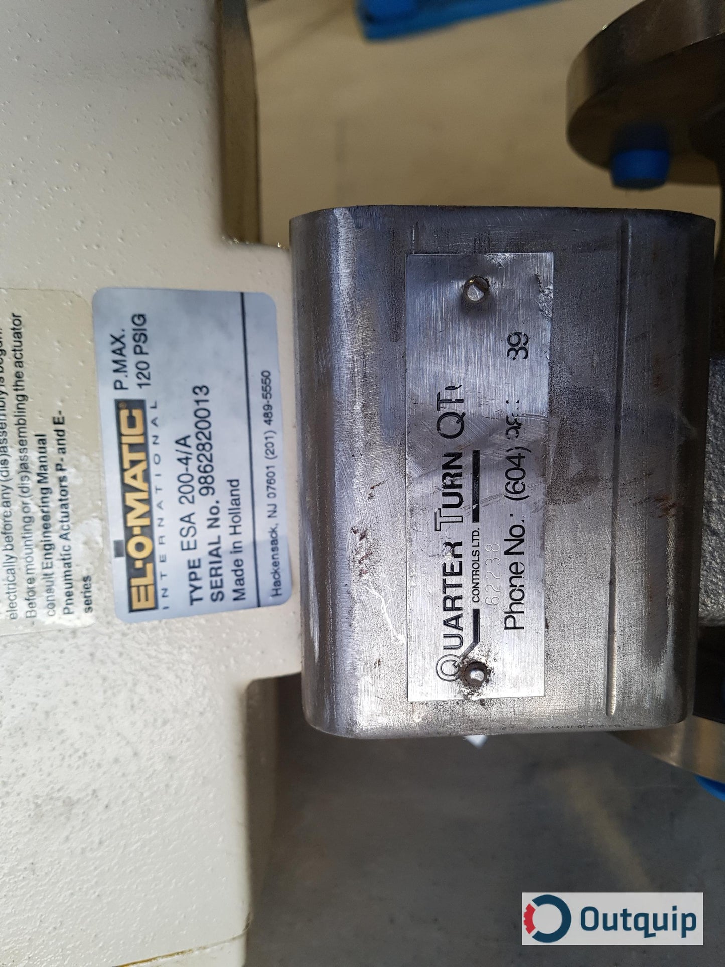 VALVE, VELAN 2" SB150 ELOMATIC 1035-GO-ASCO-67AFR *FOR TRS ODOUR REDUCTION