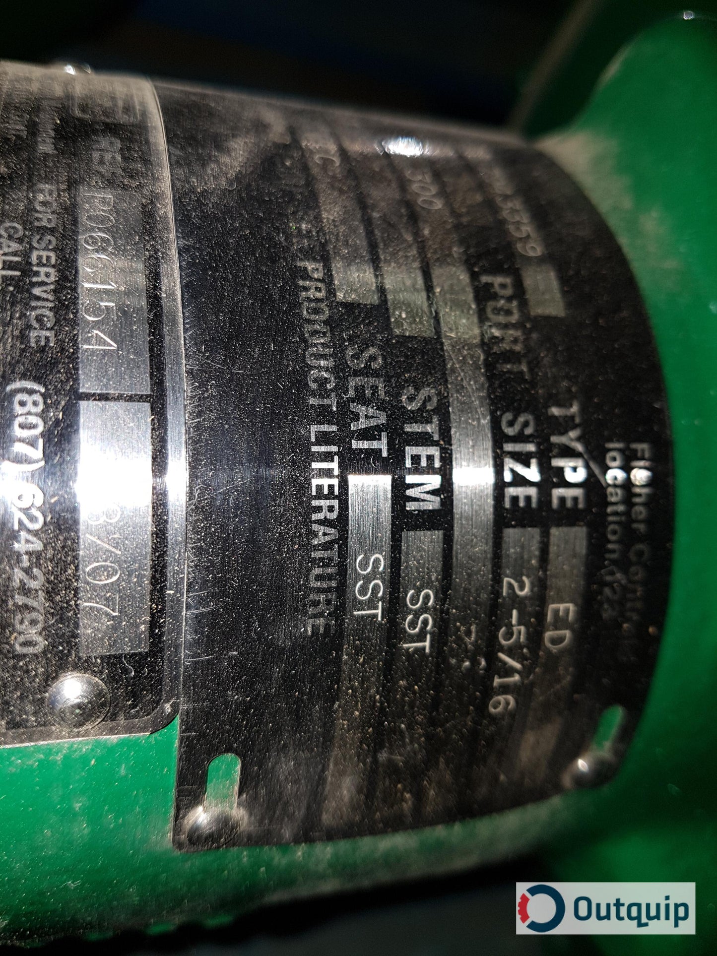 VALVE,DIAPHRAGM OPERATED CONTROL 2" FISHER #667-40 MO-ED C/W SIDE MOUNTED HAND