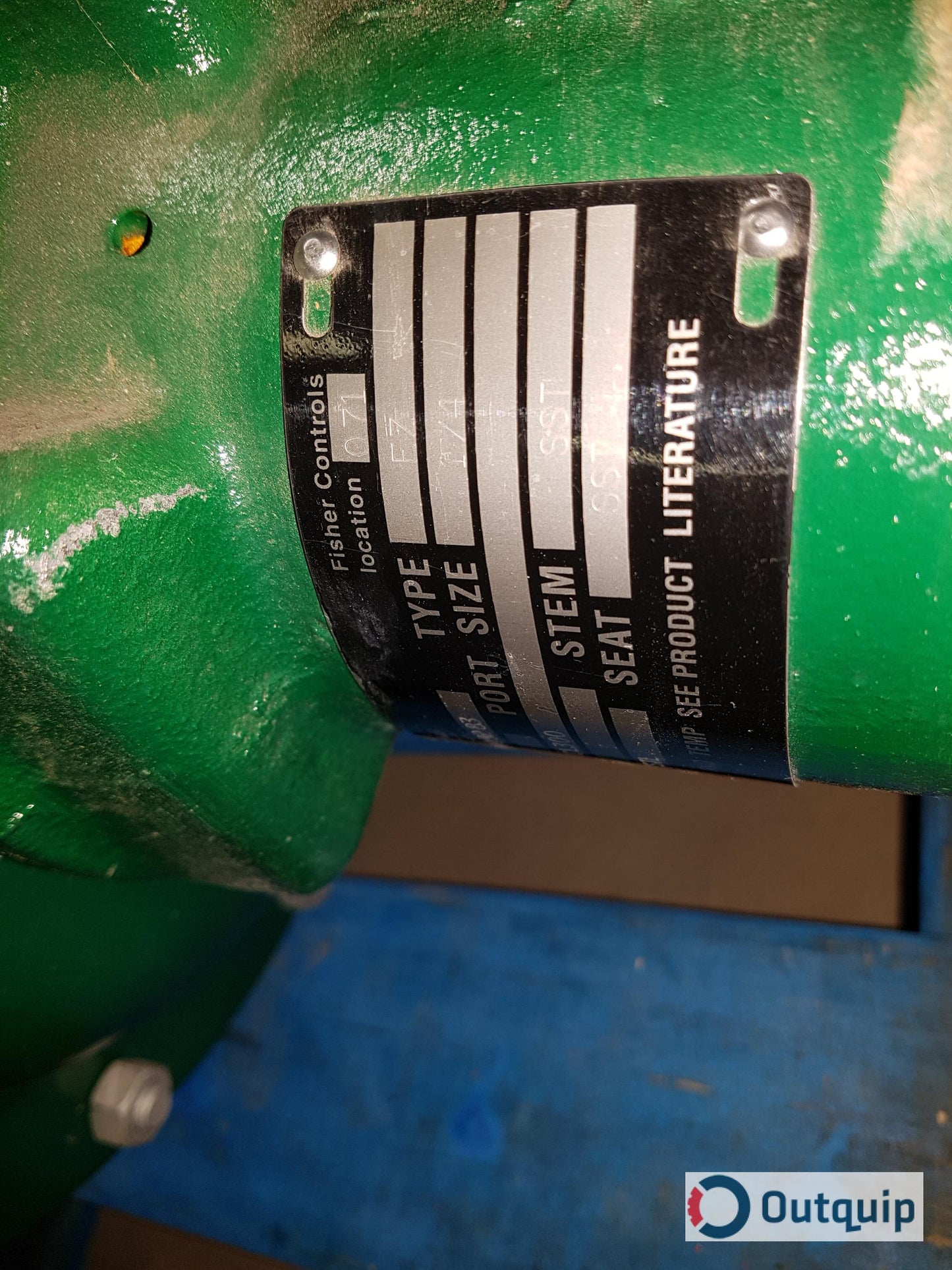 VALVE, CONTROL 1" FISHER TYPE EZ-6678-546 MICRO FORM FLANGED BODY 3/8 M FORM TRIM REVERSE