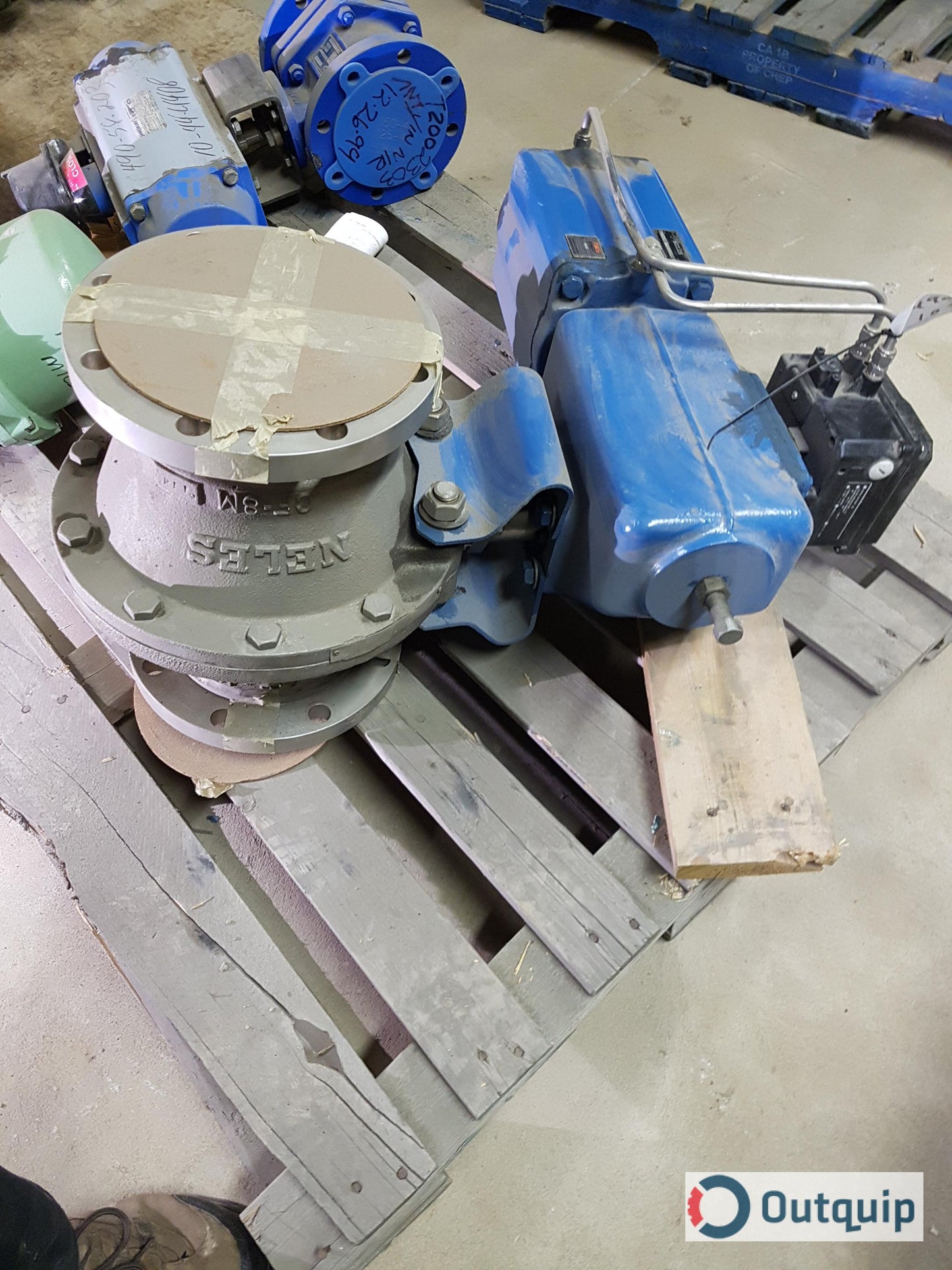 VALVE, BALL FULL BORE 6" NELES CLASS 150 FLANGED 316SS STELLITE SEATS C/W BC16