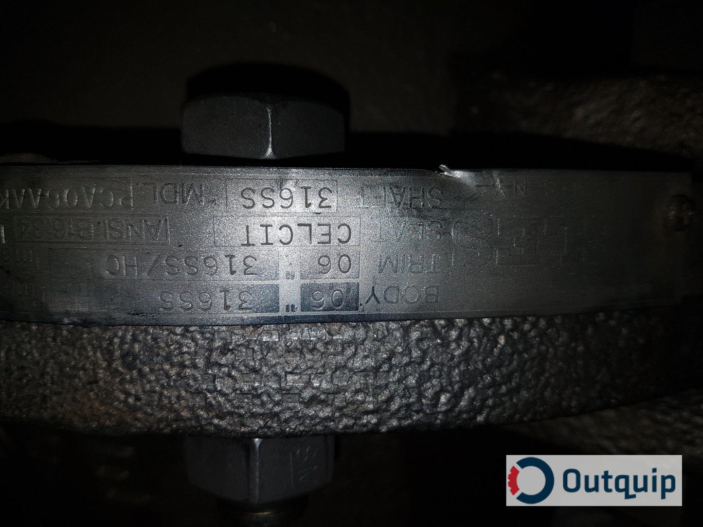 VALVE, BALL FULL BORE 6" NELES CLASS 150 FLANGED 316SS STELLITE SEATS C/W BC16