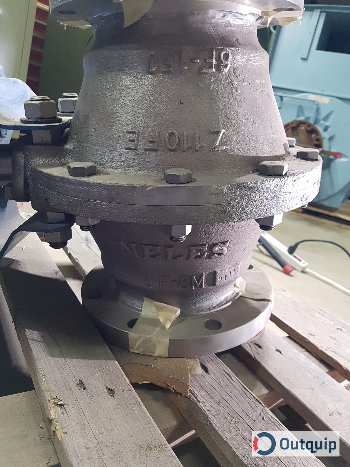 VALVE, BALL FULL BORE 6" NELES CLASS 150 FLANGED 316SS STELLITE SEATS C/W BC16