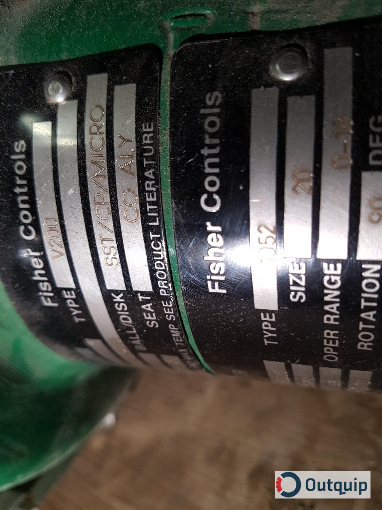 VALVE,MICRO-NOTCH 1" V200-1052 -20 QUOTE #BR231097B-00 *FOR COLOUR SYSTEM CONTROL PM