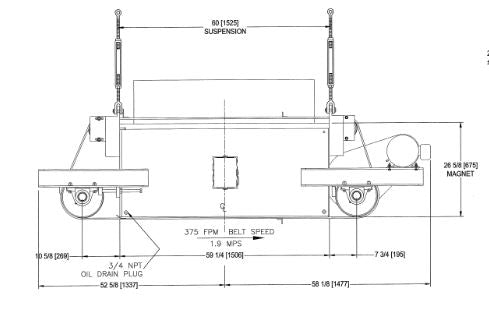 Eriez - tramp metal magnet Model SE7625