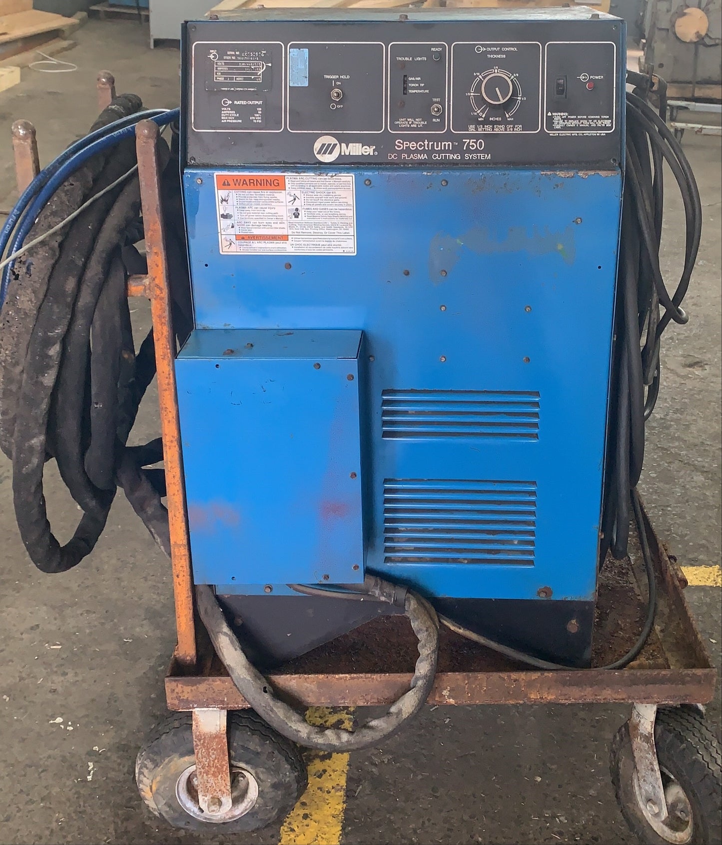 Miller spectrum 750 DC PLASMA SYSTEM