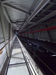 1250 feet of 36 inch enclosed conveyor belt