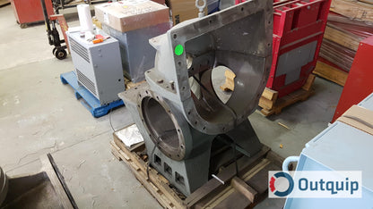 CLOVE ROTOR PUMP, THICK STOCK SERIES 1400 COMPLETE ASSEMBLY MOUNTED ON SHIPPING FRAME