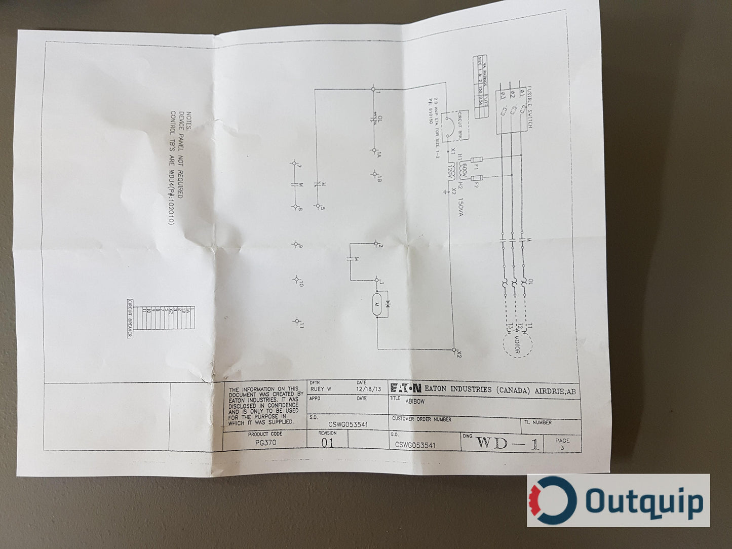 STARTER, SIZE 1 FVNR FUSIBLE MCC CUTLER-HAMMER MARK IV PART #CUTLER W1H20412-P