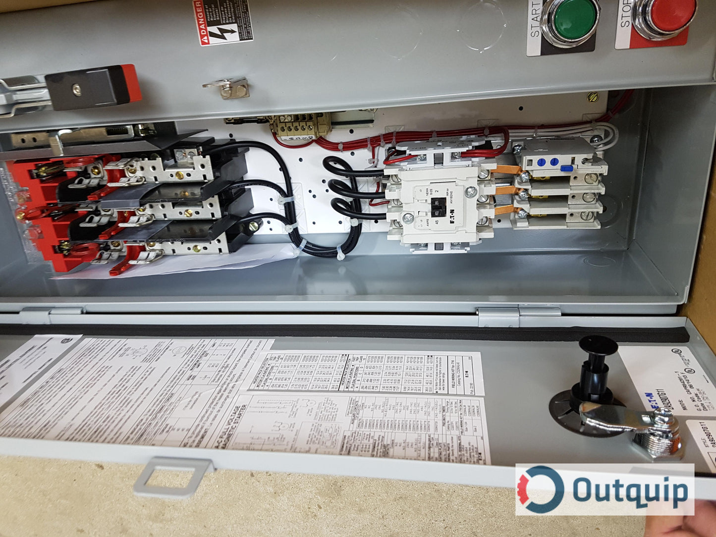 STARTER, COMBINATION SIZE 2 NON-REVERSING WITH FUSIBLE MOTOR CIRCUIT SWITCH EEMAC 1