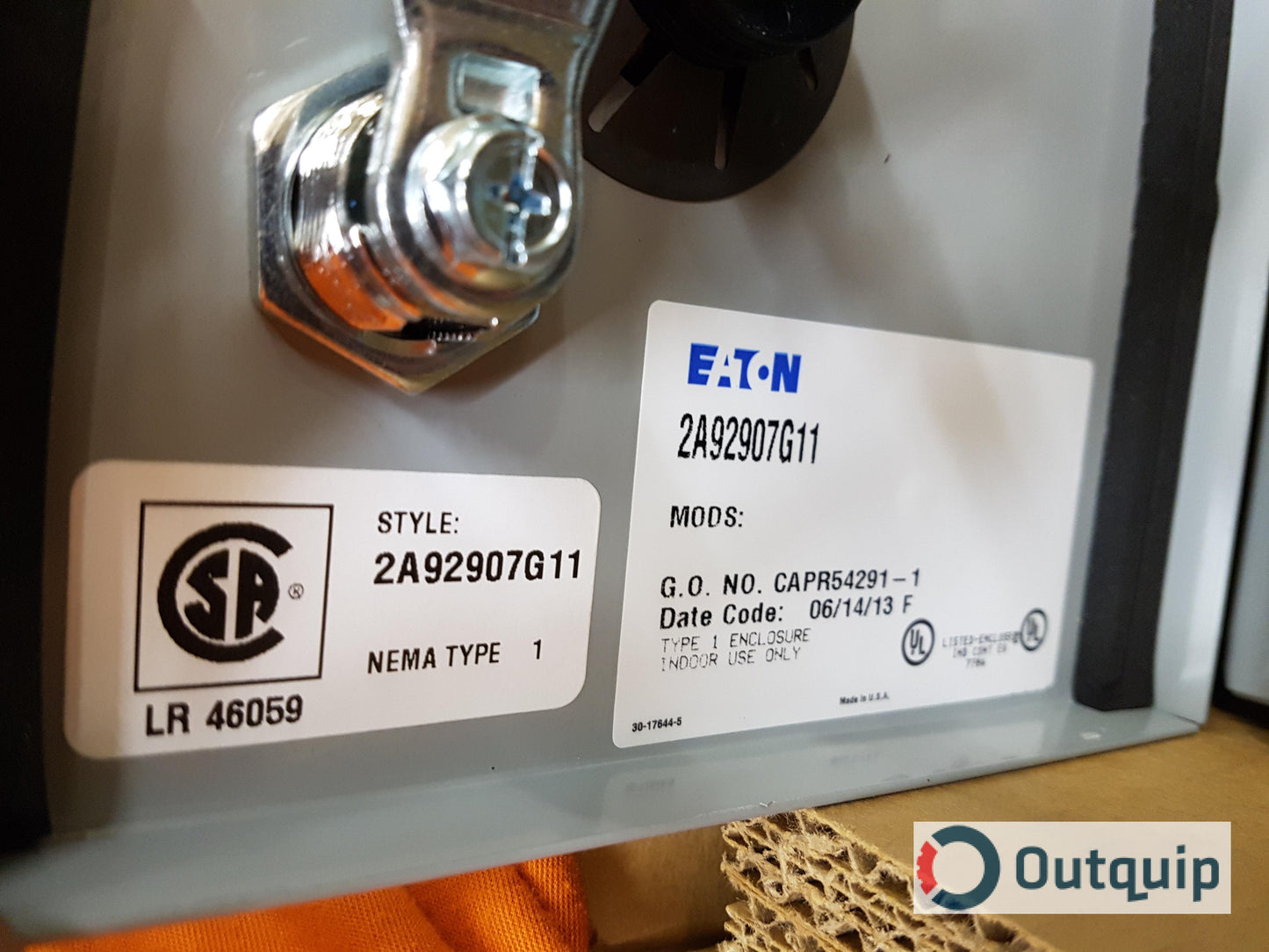 STARTER, COMBINATION SIZE 2 NON-REVERSING WITH FUSIBLE MOTOR CIRCUIT SWITCH EEMAC 1