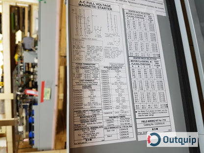 STARTER, COMBINATION SIZE 2 NON-REVERSING WITH FUSIBLE MOTOR CIRCUIT SWITCH EEMAC 1
