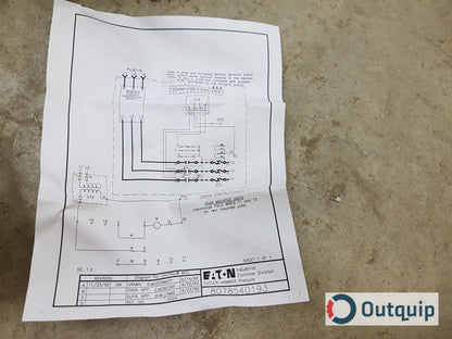 STARTER,SIZE 2 CUTLER-HAMMER FVNR PART #CALG82021,600 VOLT, 3 PHASE,60 AMP FOR FREEDOM